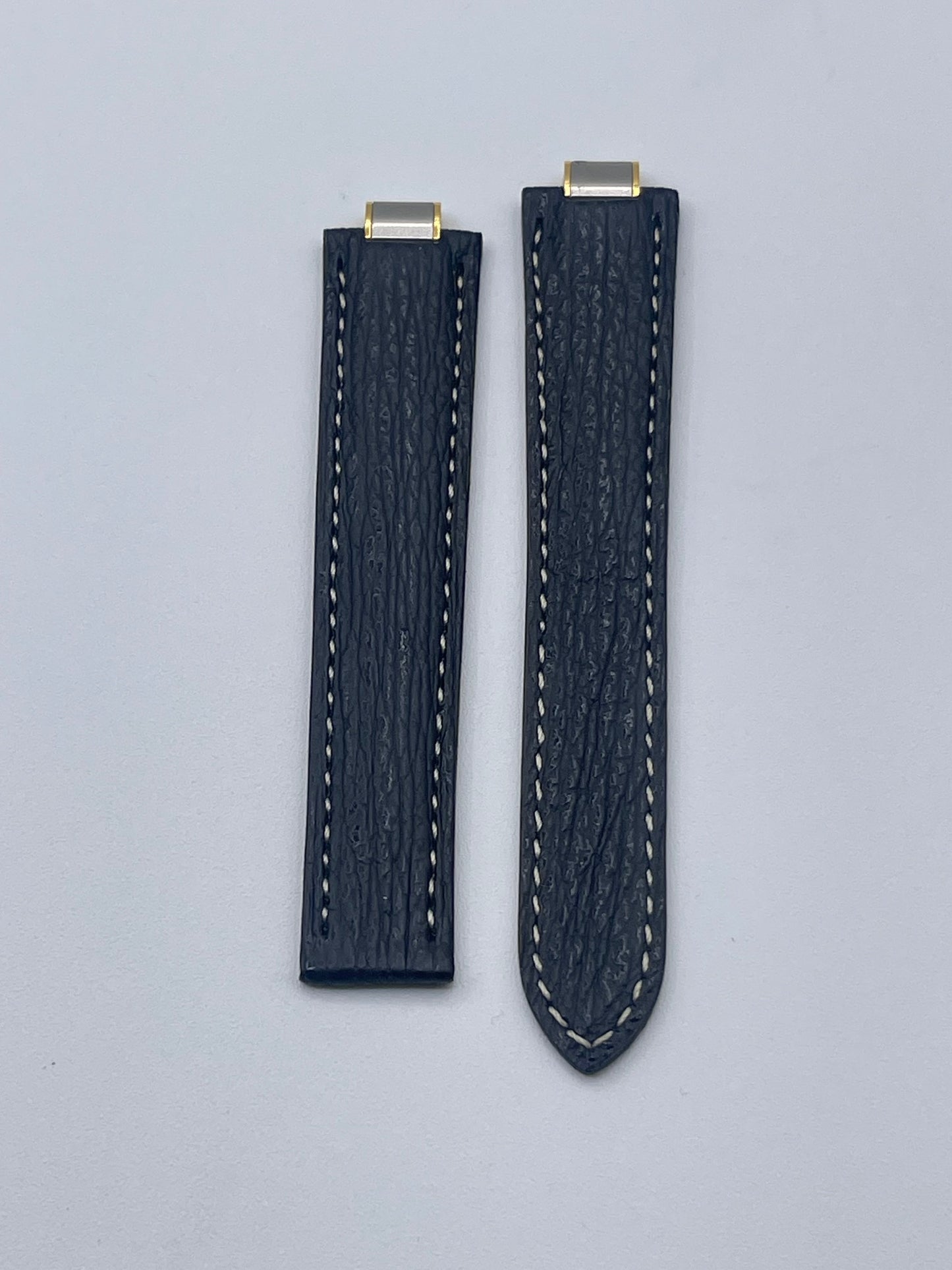 Cartier Must cinturino squalo nero black shark KD08E865 17/14mm