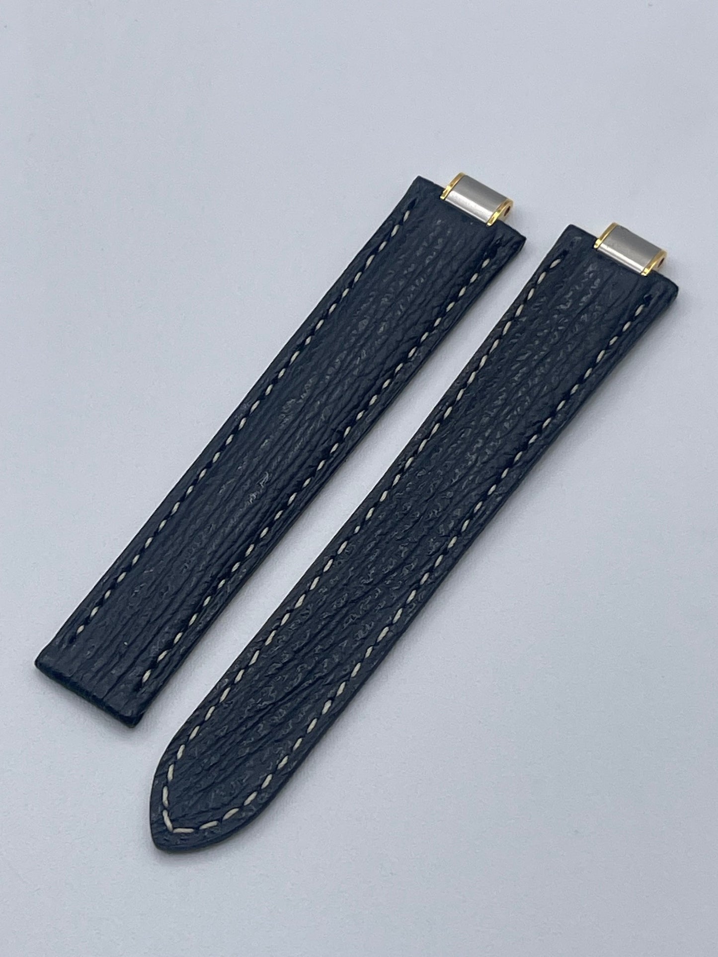Cartier Must cinturino squalo nero black shark KD08E865 17/14mm