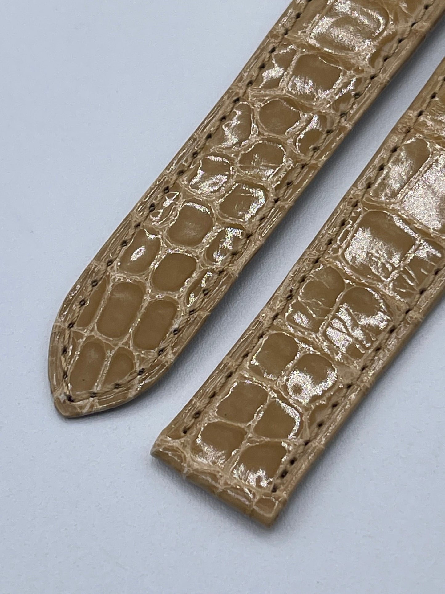 Cartier cinturino orologio alligatore beige alligator strap KD1LZP04-S07 18.5/16