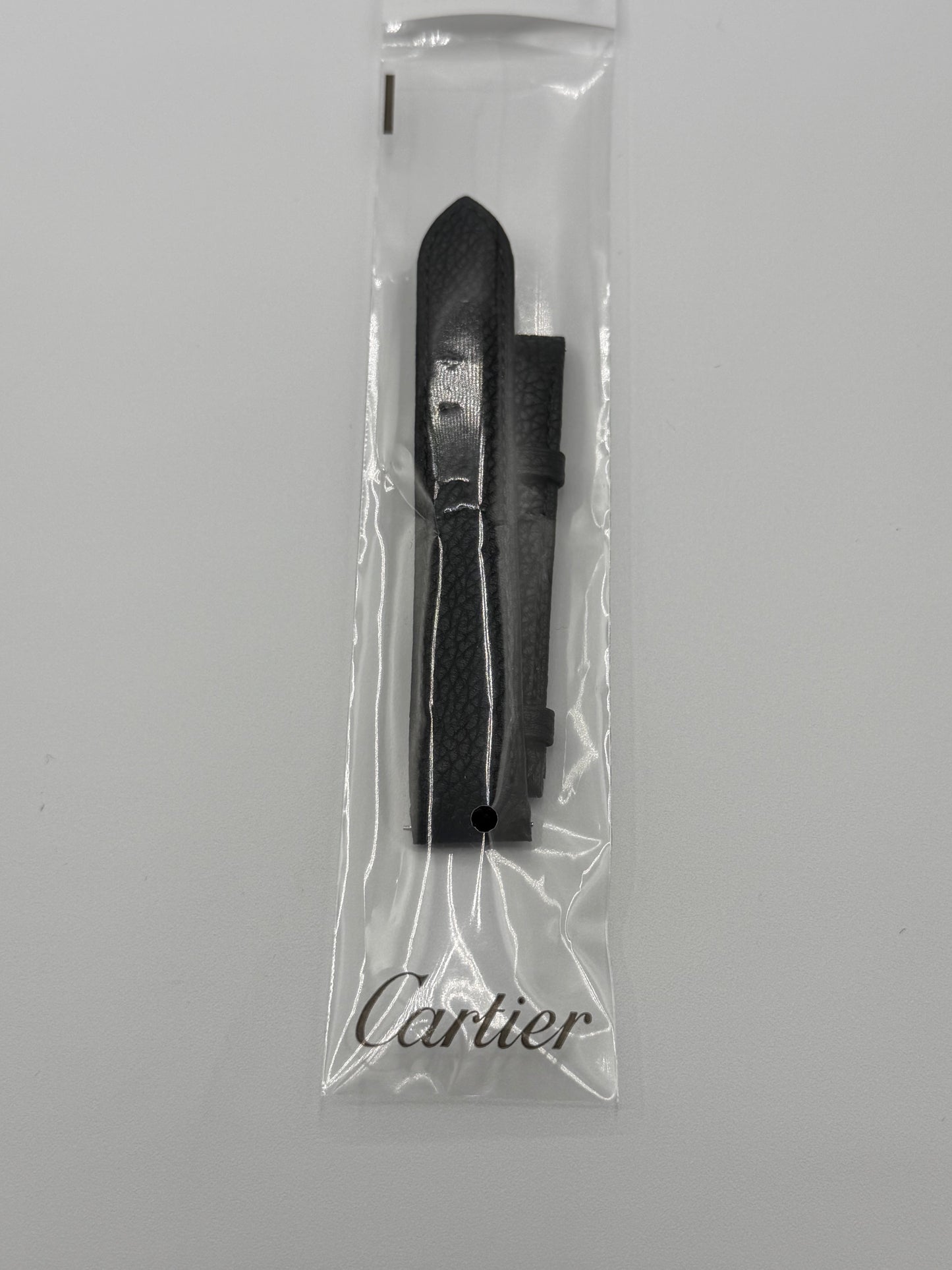 Cartier Santos Dumont cinturino pelle nera black calf leather KDB3T382 17/16mm