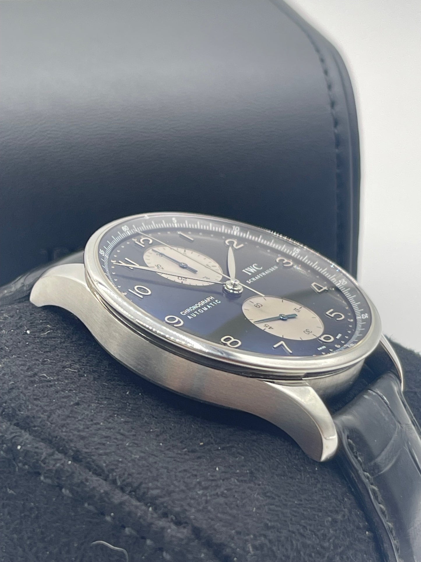 IWC Portuguese Chronograph 41mm acciaio steel ref IW371404 cal 79350