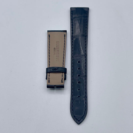 Patek Philippe cinturino alligatore nero black alligator strap 20/16mm