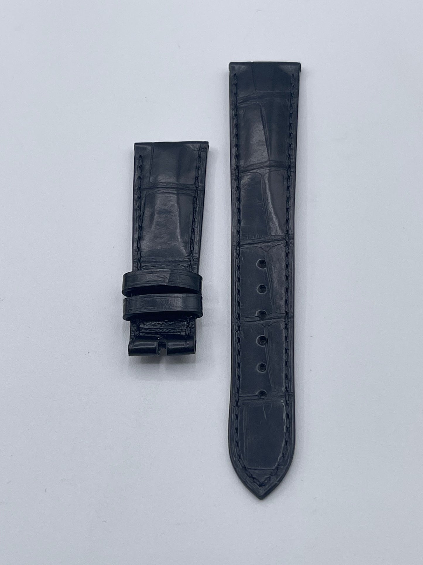 Patek Philippe cinturino alligatore nero black alligator strap 20/16mm