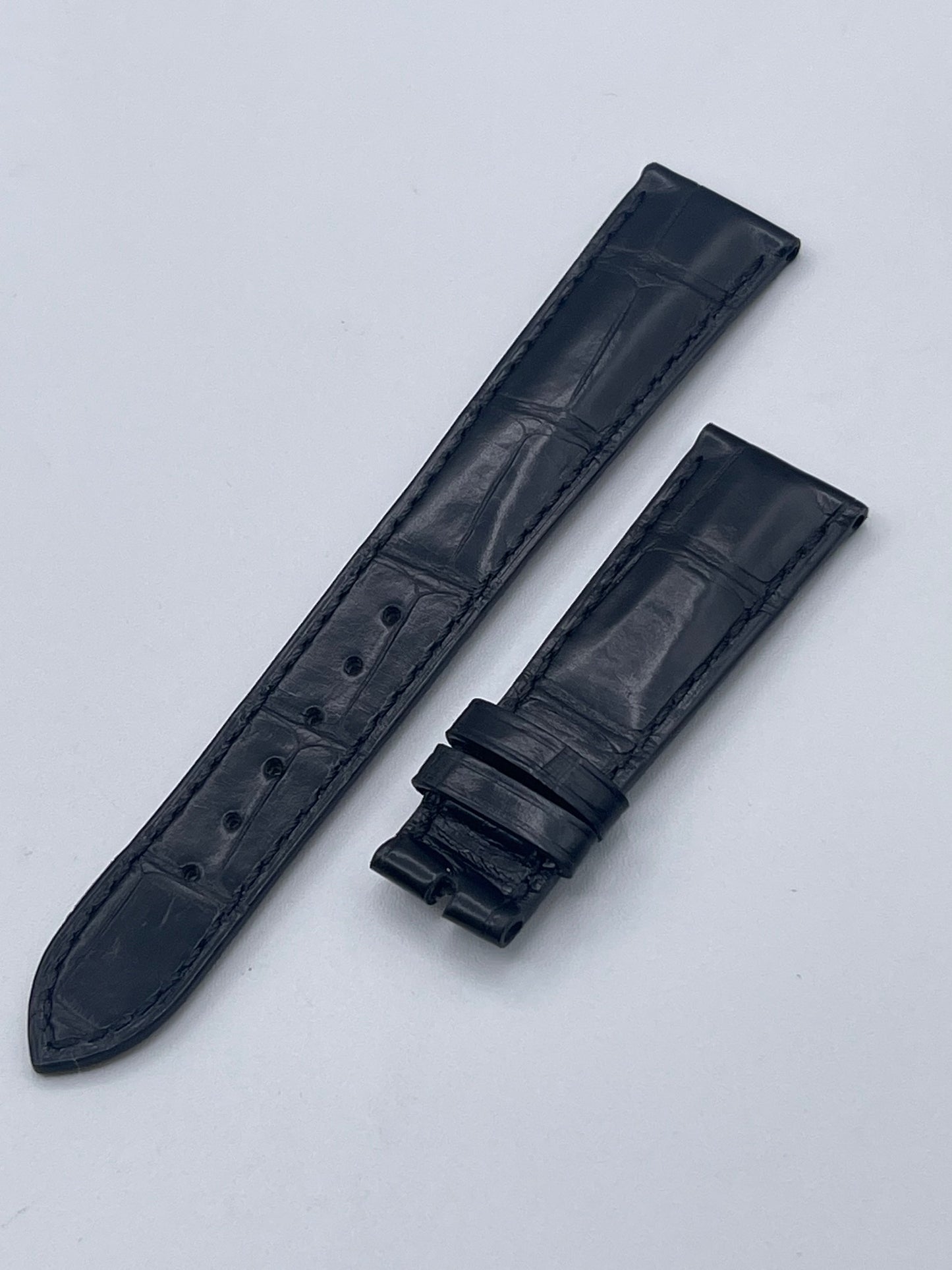 Patek Philippe cinturino alligatore nero black alligator strap 20/16mm
