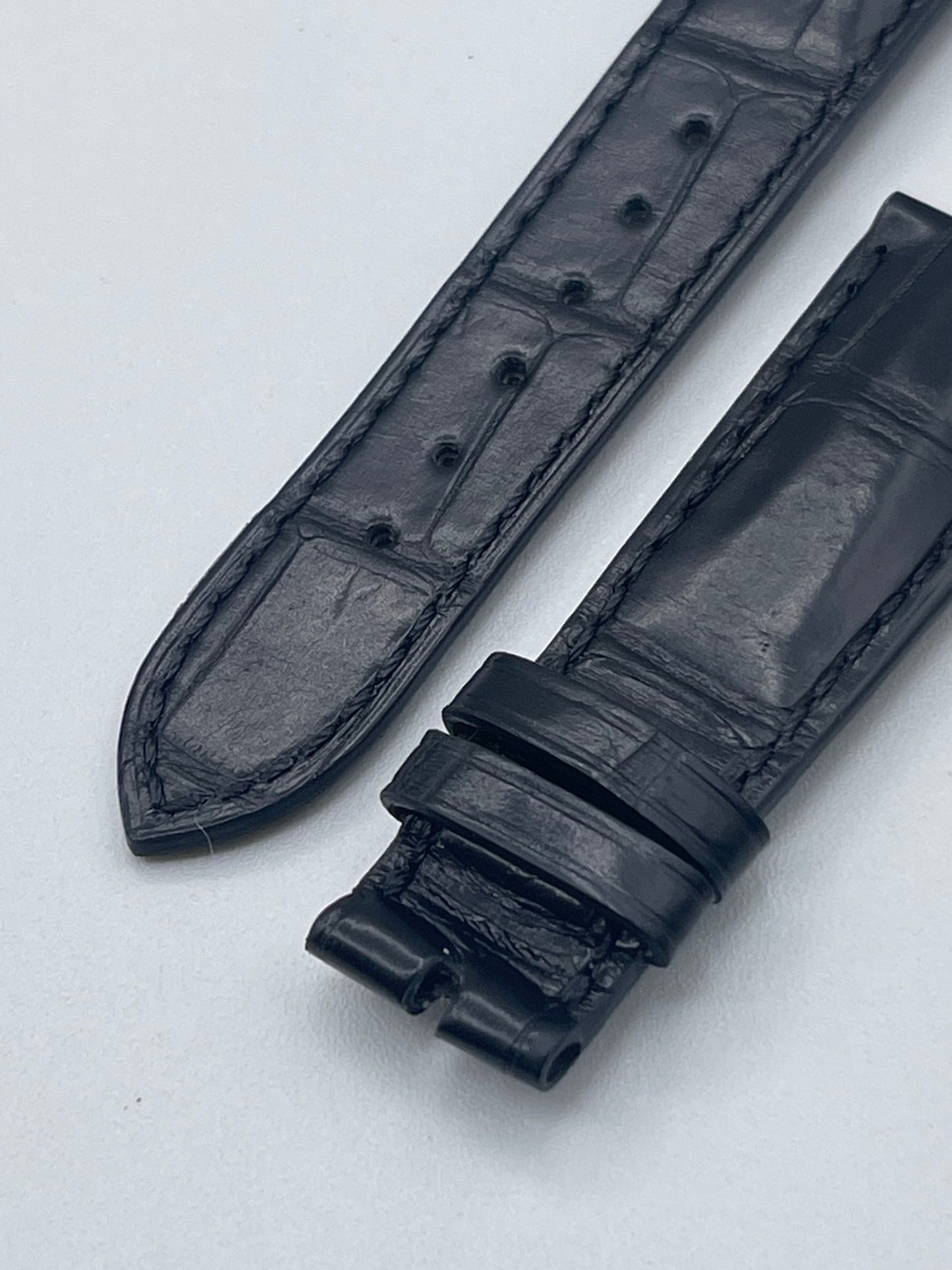 Patek Philippe cinturino alligatore nero black alligator strap 20/16mm