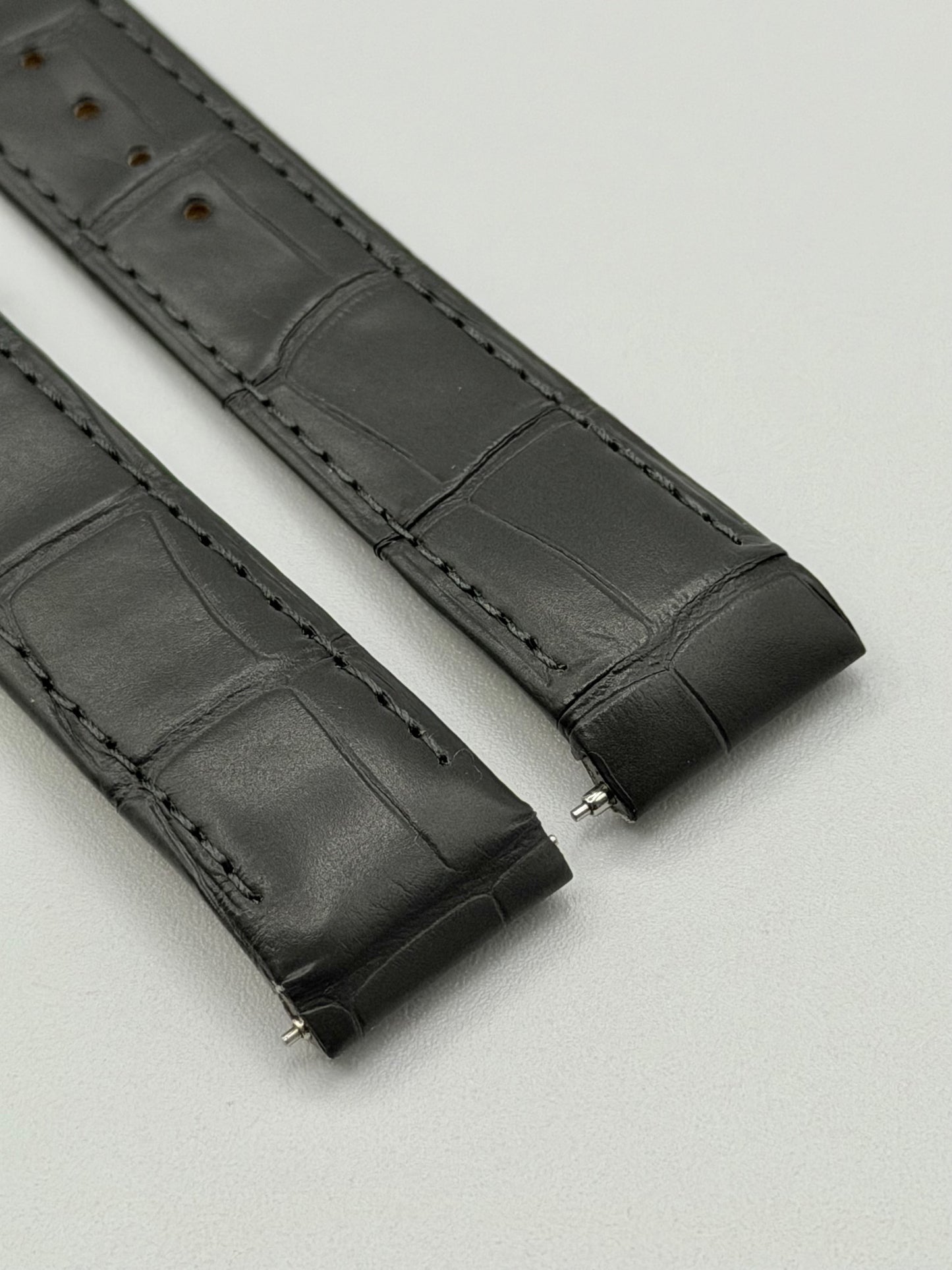 Cartier Santos Dumont cinturino alligatore grigio grey leather KDB3TM18 17/16mm