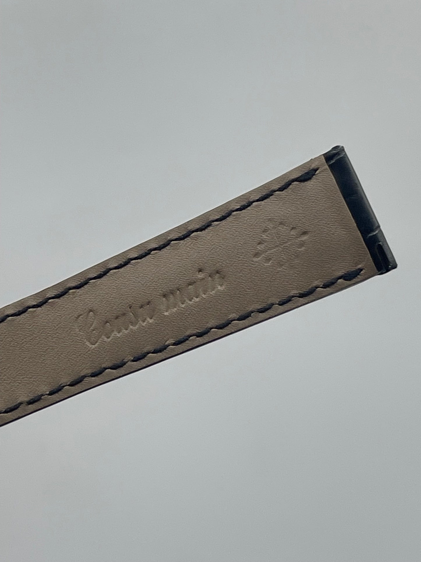 Patek Philippe cinturino alligatore nero black alligator strap 20/16mm