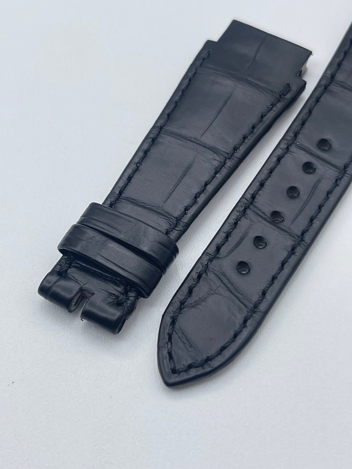 Harry Winston cinturino alligatore nero black strap 23(18)/16mm