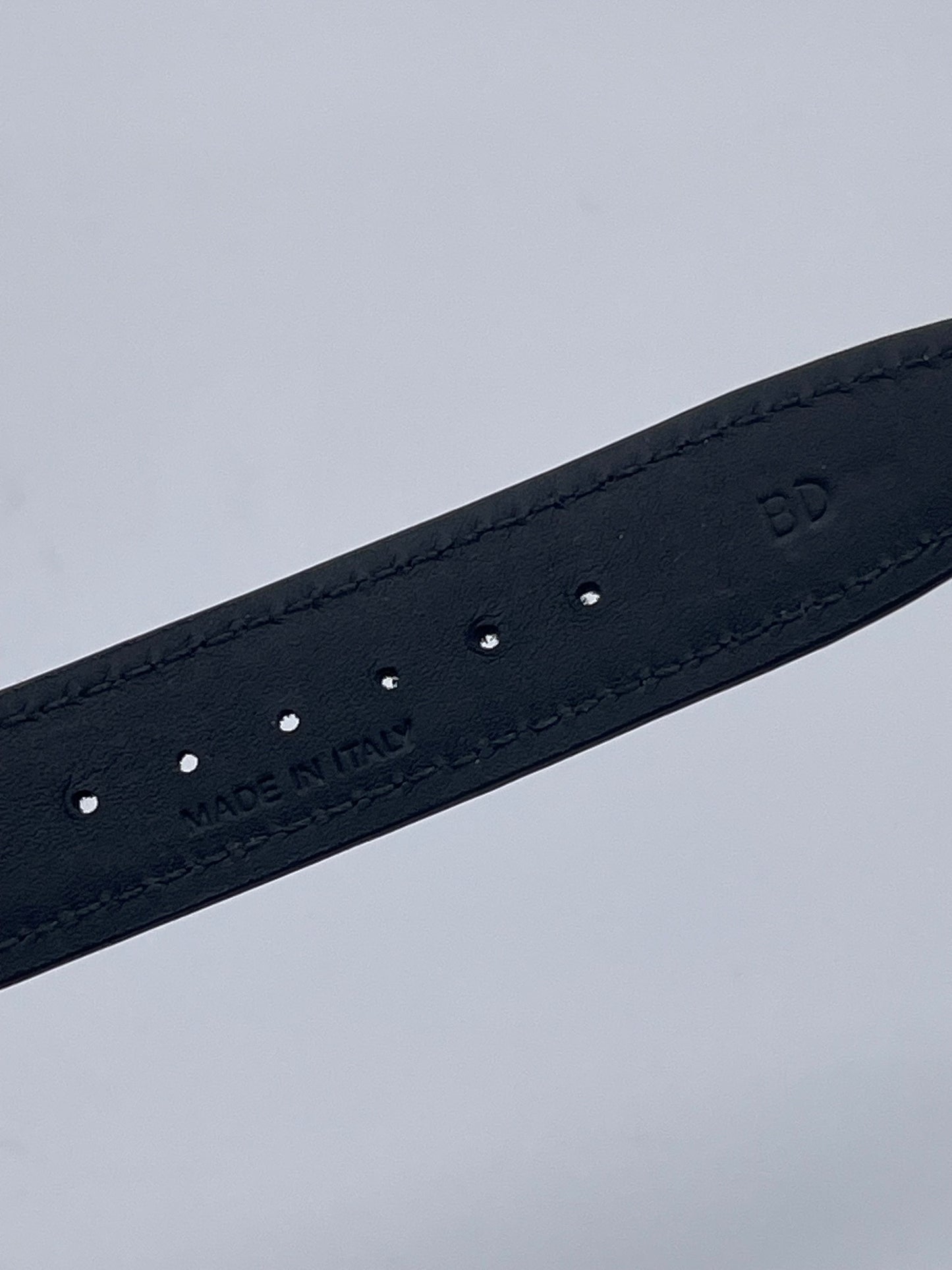 IWC Pilot cinturino orologio alligatore nero black alligator watch stap 22/18mm