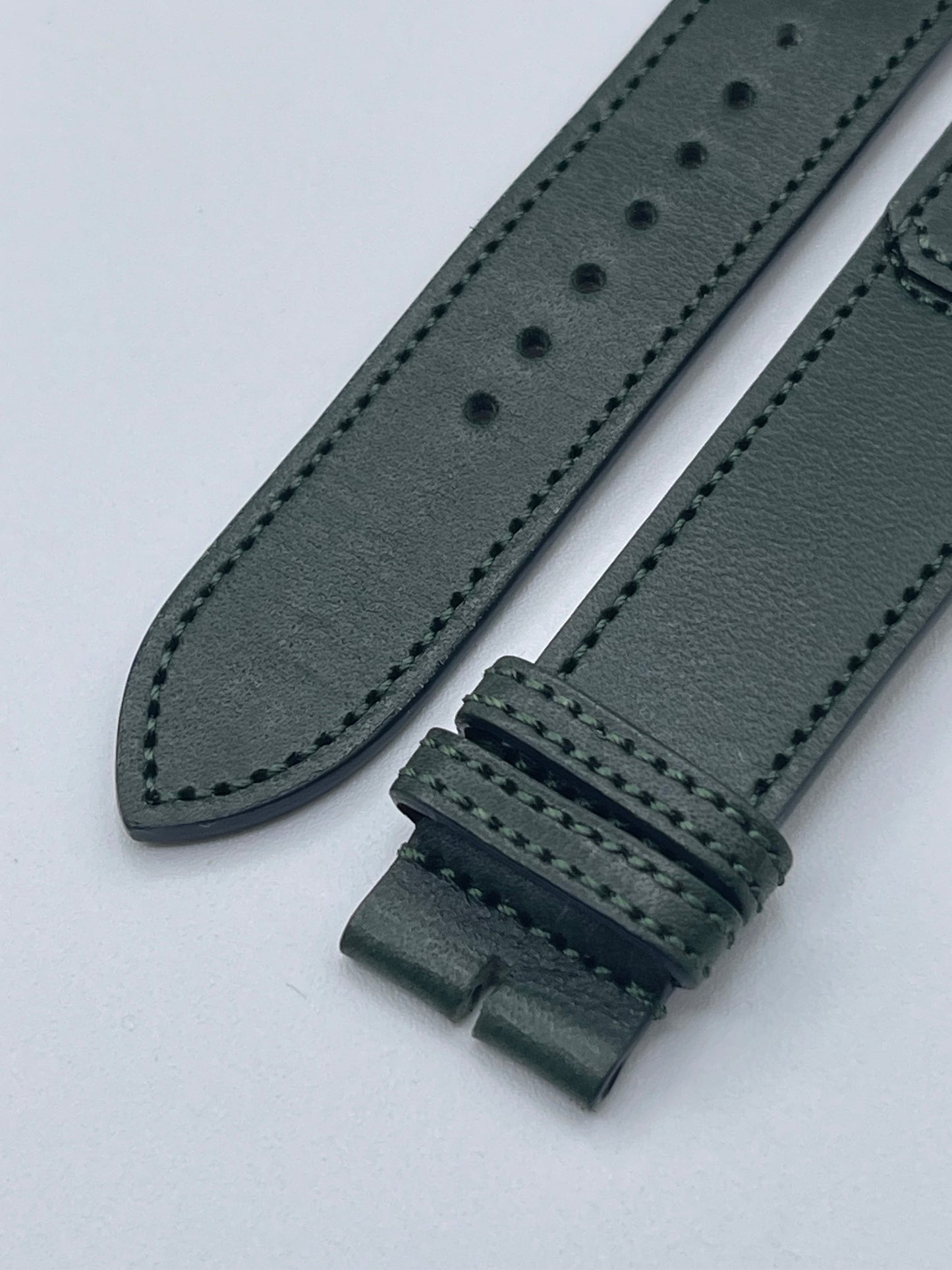 Jaeger LeCoultre Reverso cinturino pelle calf green strap 20/18 "Casa Fagliano"