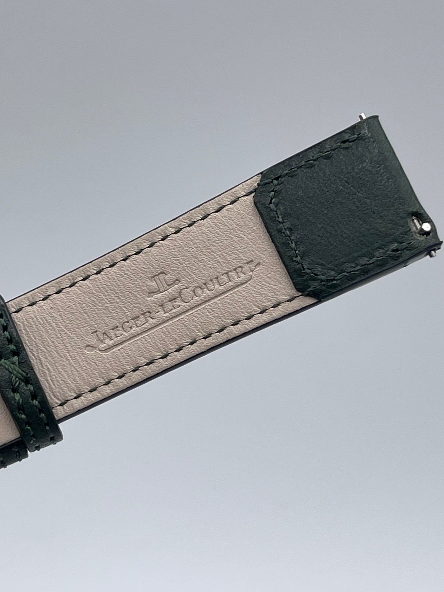 Jaeger LeCoultre Reverso cinturino pelle calf green strap 20/18 "Casa Fagliano"