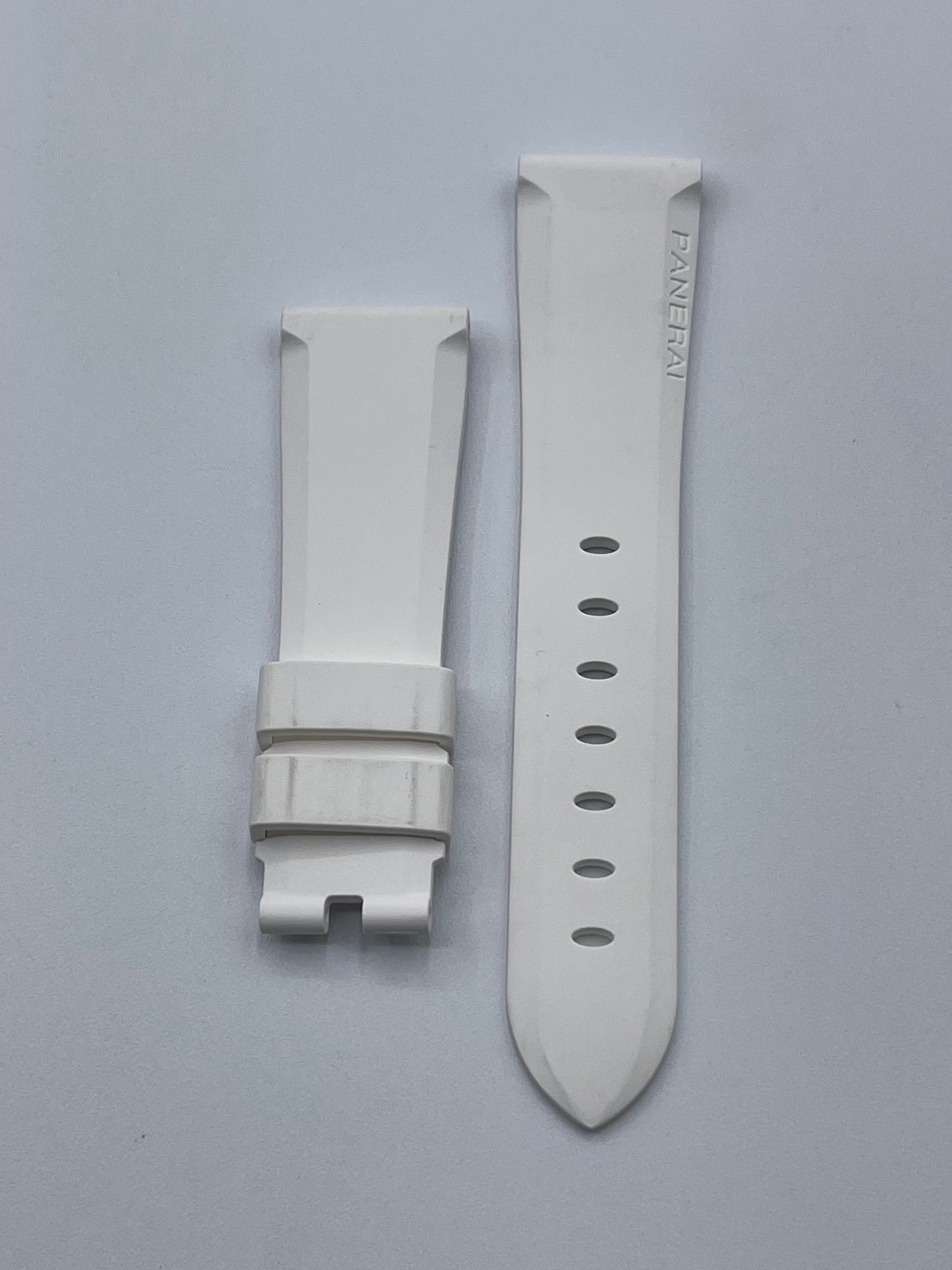 Panerai Luminor cinturino orologio gomma bianco rubber white strap 22/18