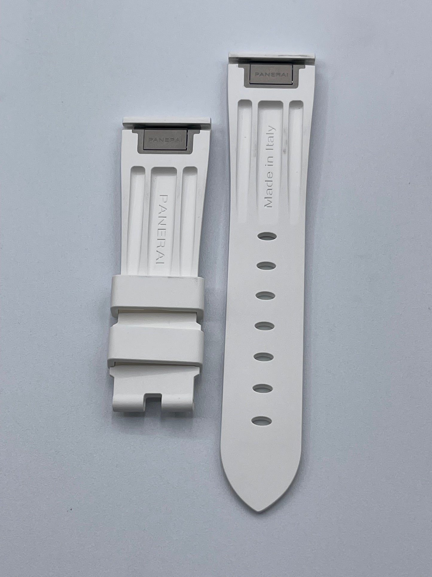 Panerai Luminor cinturino orologio gomma bianco rubber white strap 22/18