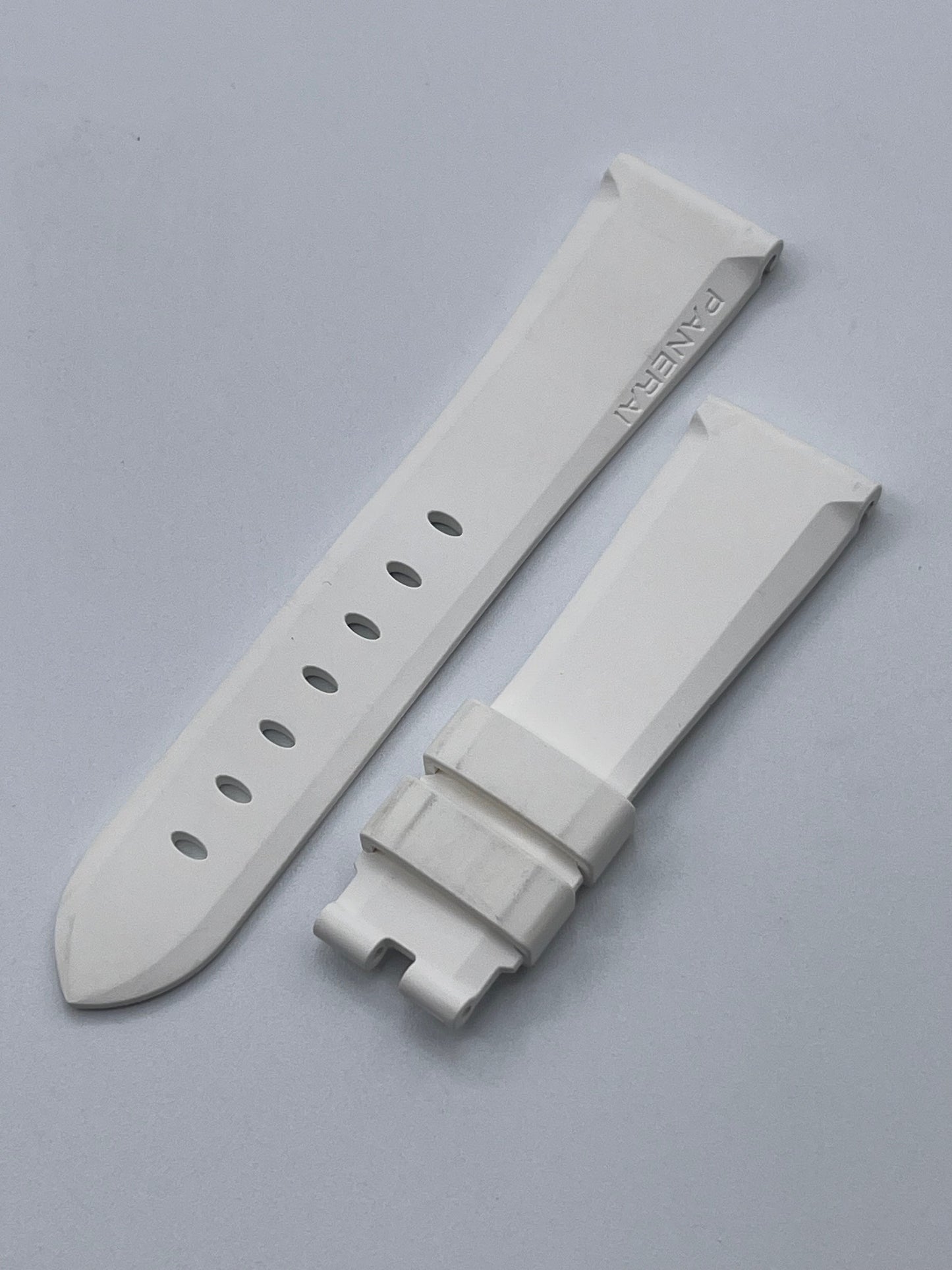 Panerai Luminor cinturino orologio gomma bianco rubber white strap 22/18