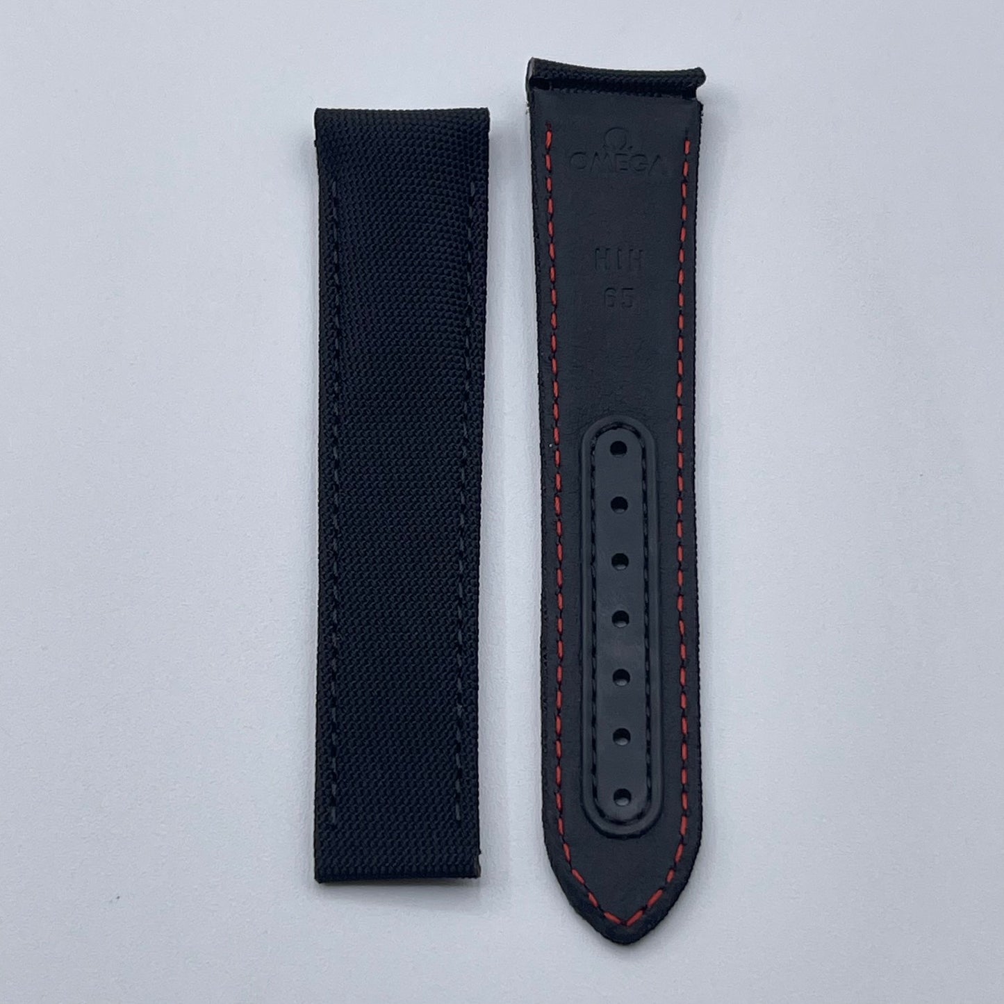 Omega Speedmaster cinturino tessuto nero black fabric 20/18mm