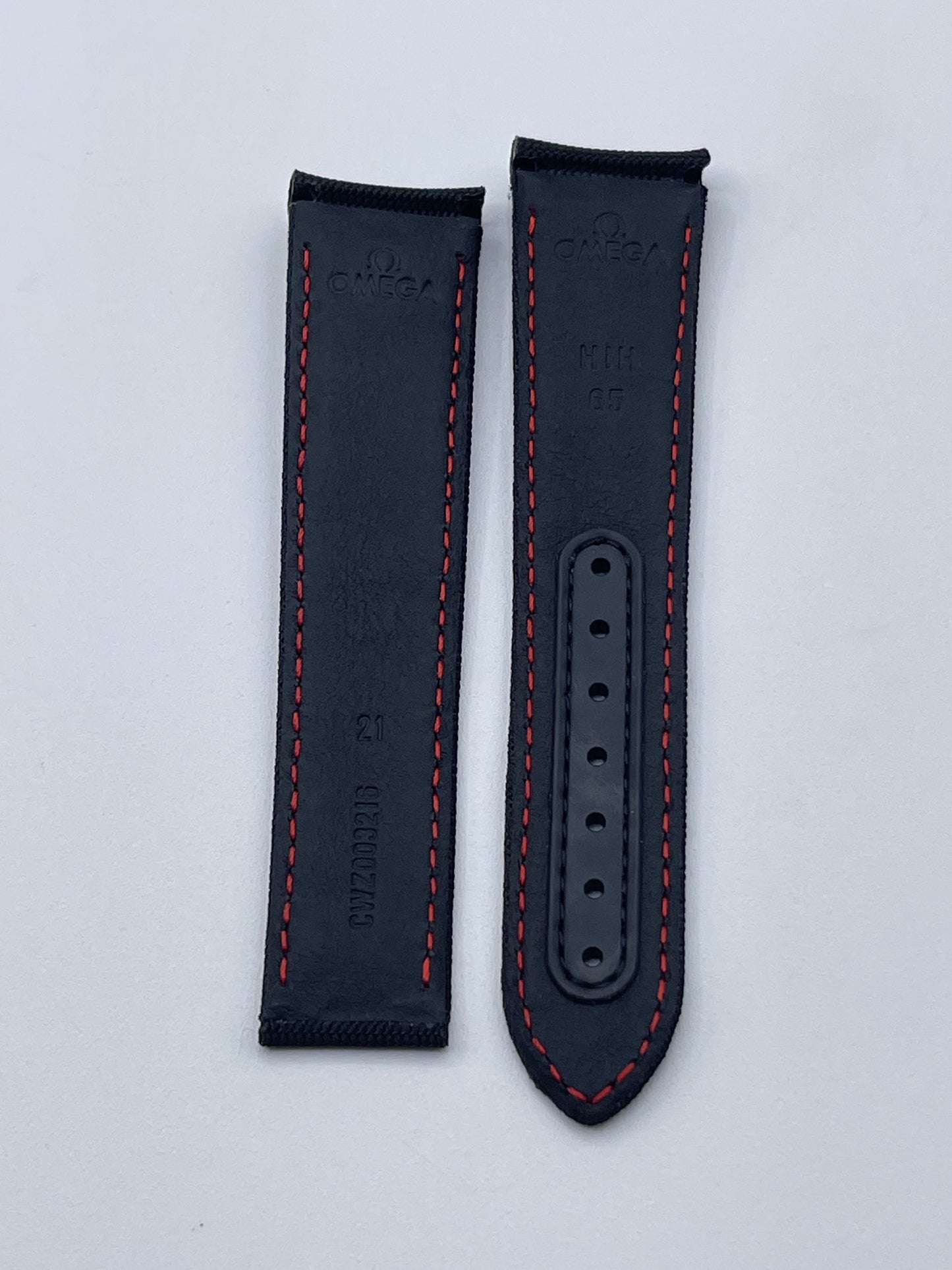 Omega Speedmaster cinturino tessuto nero black fabric 20/18mm