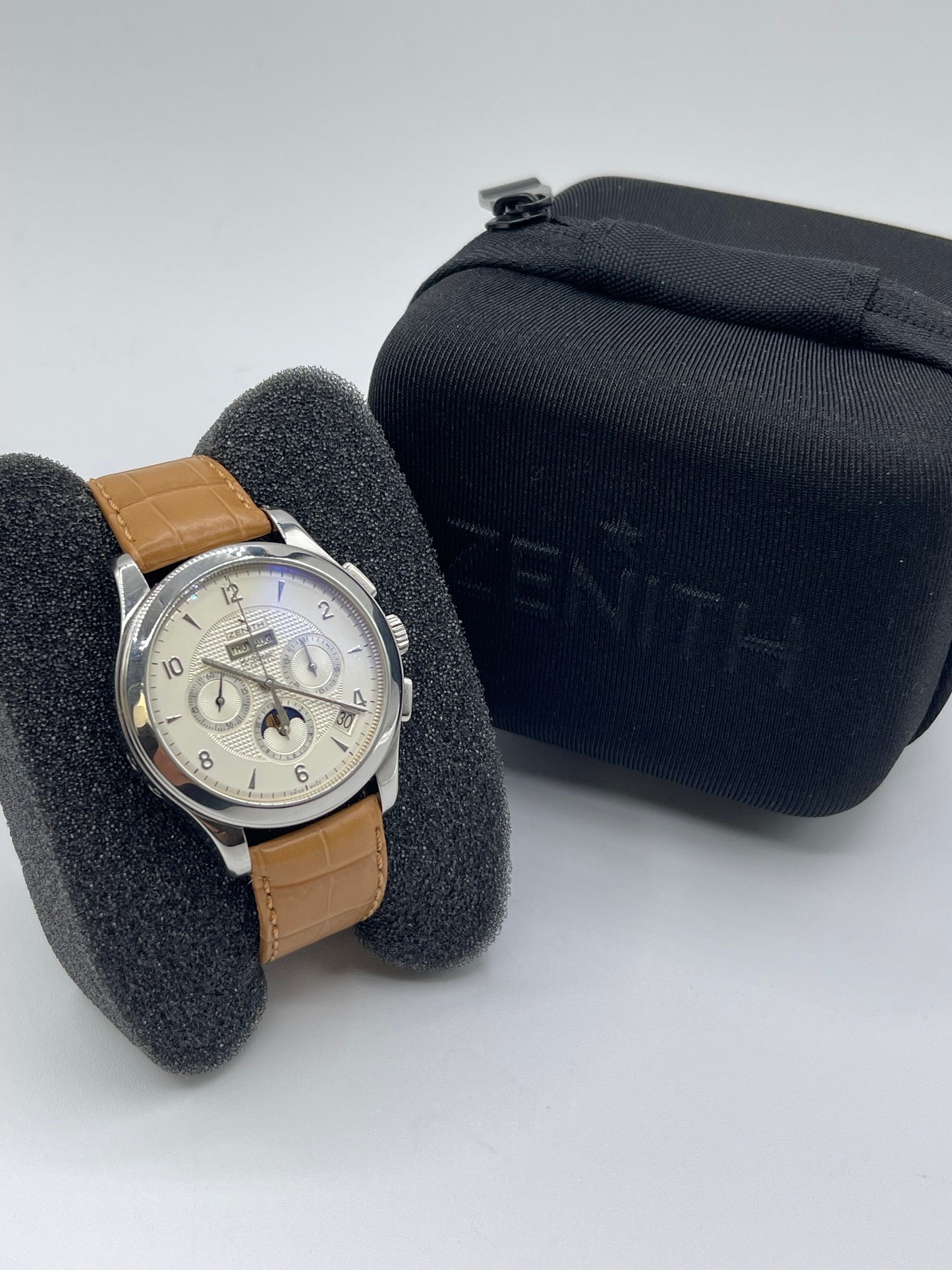 Zenith El Primero Class T Moonphase 40mm acciaio ref 03.0510.4100 cal 4100
