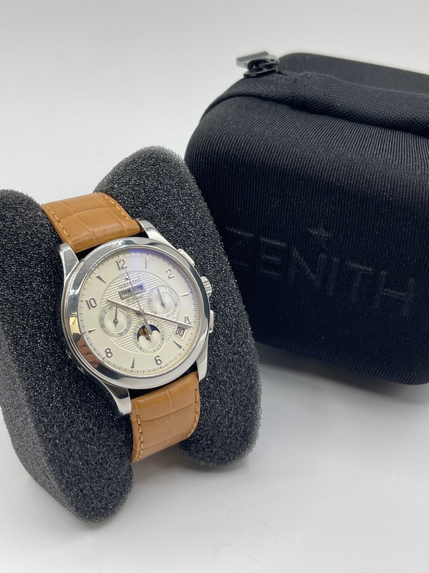 Zenith El Primero Class T Moonphase 40mm acciaio ref 03.0510.4100 cal 4100