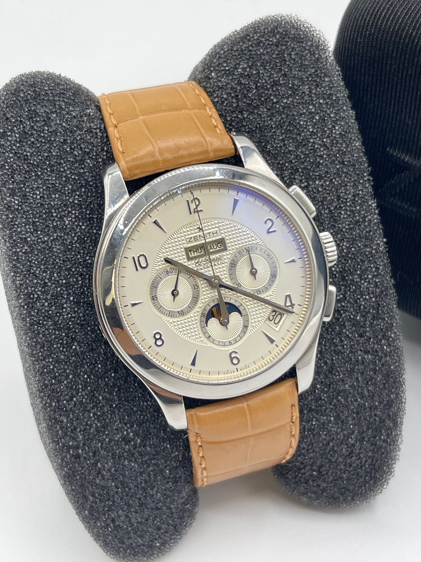 Zenith El Primero Class T Moonphase 40mm acciaio ref 03.0510.4100 cal 4100