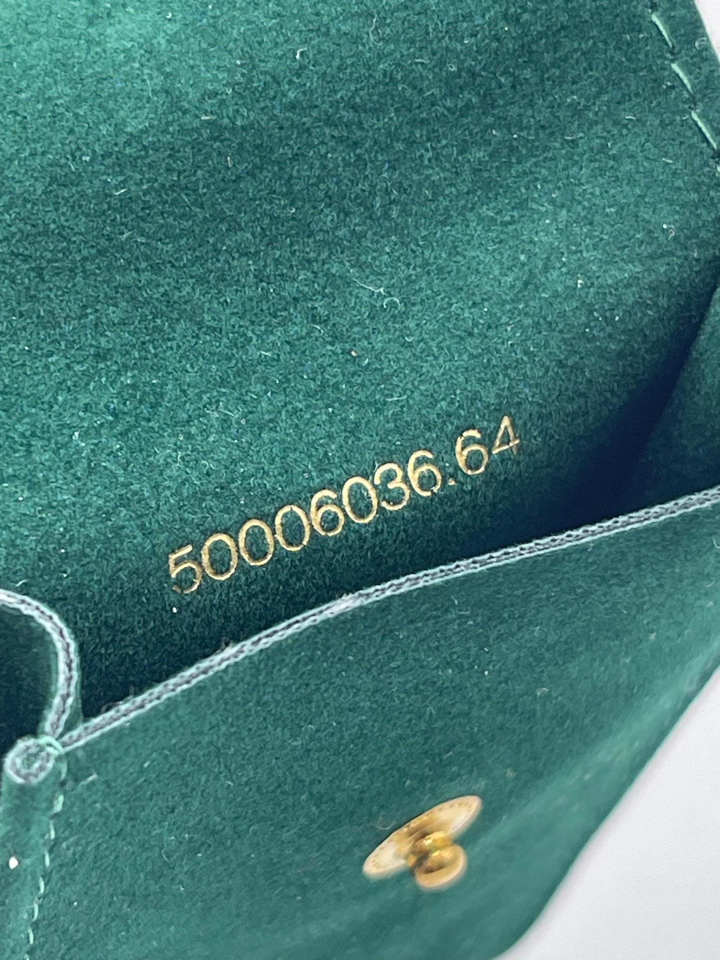 Rolex pochette porta orologio verde green watch pouch 50006036.64