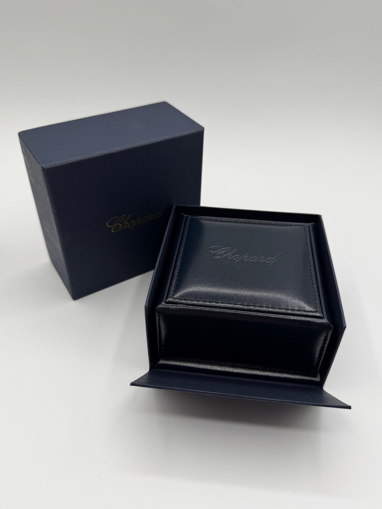 Chopard scatola bracciale bracelet box pelle blu blue leather