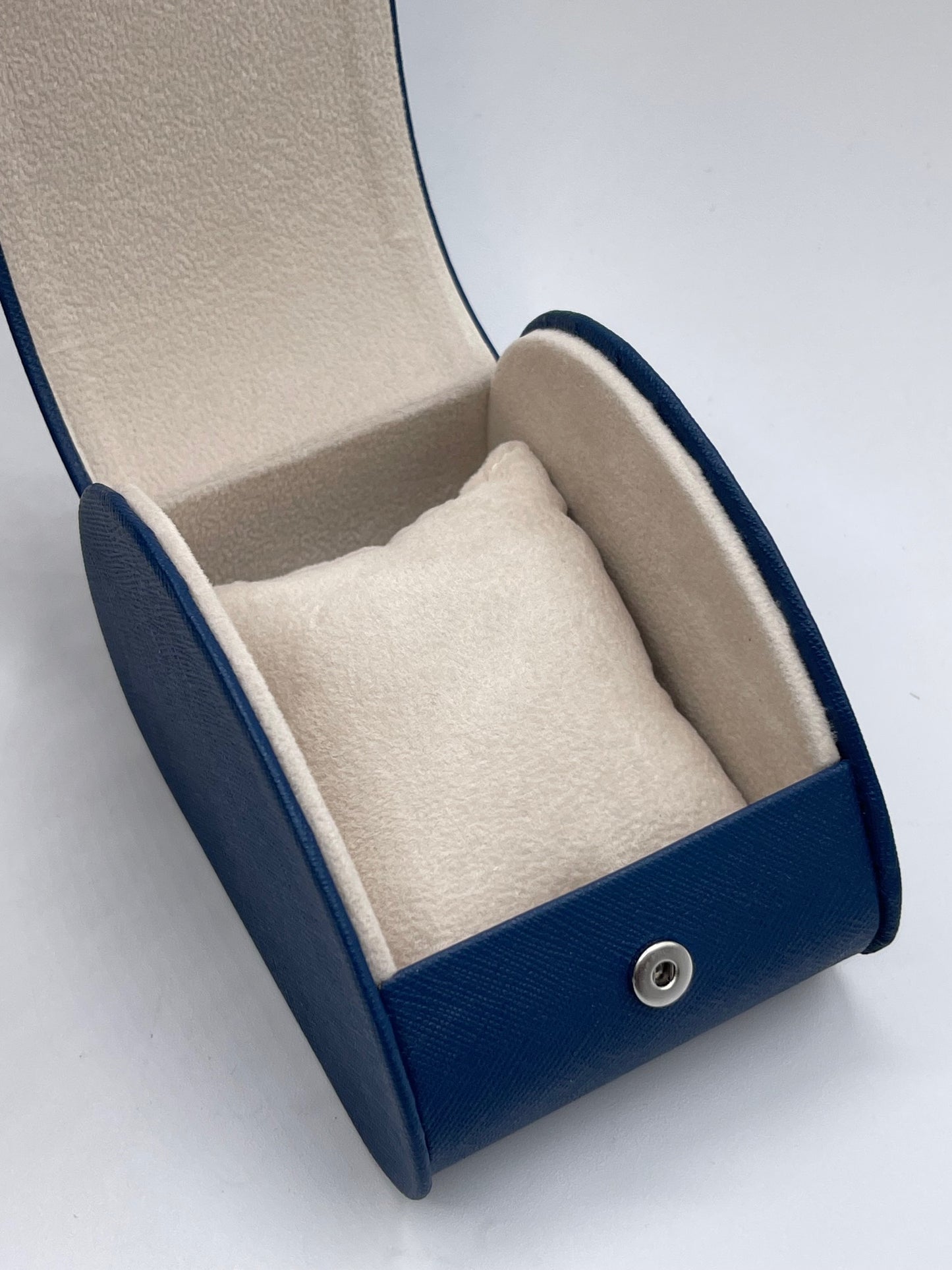 Eberhard scatola da viaggio orologio watch travel box pelle blu