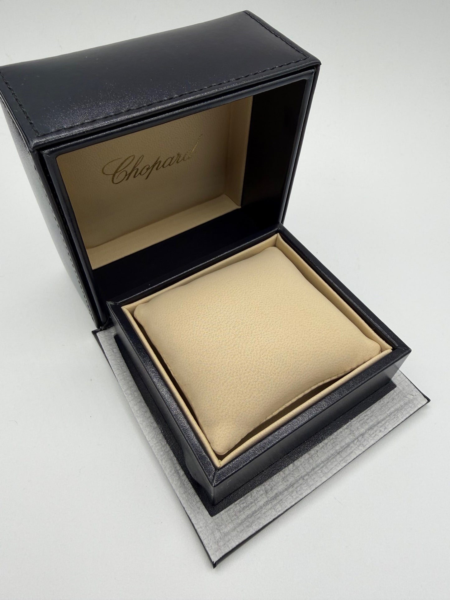 Chopard scatola bracciale bracelet box pelle blu blue leather