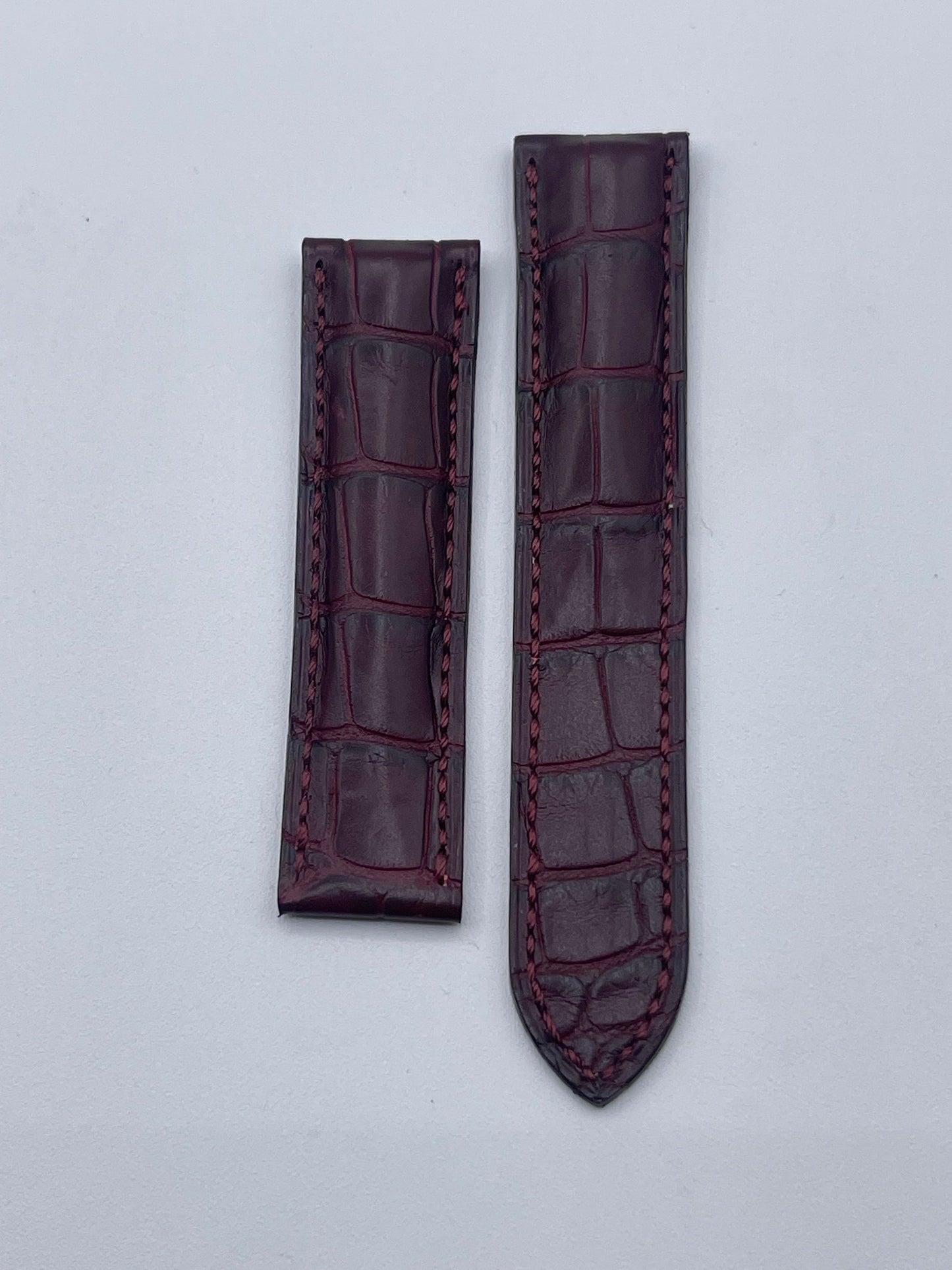 Cartier cinturino alligatore burgundy alligator KD71HX54 19/18mm