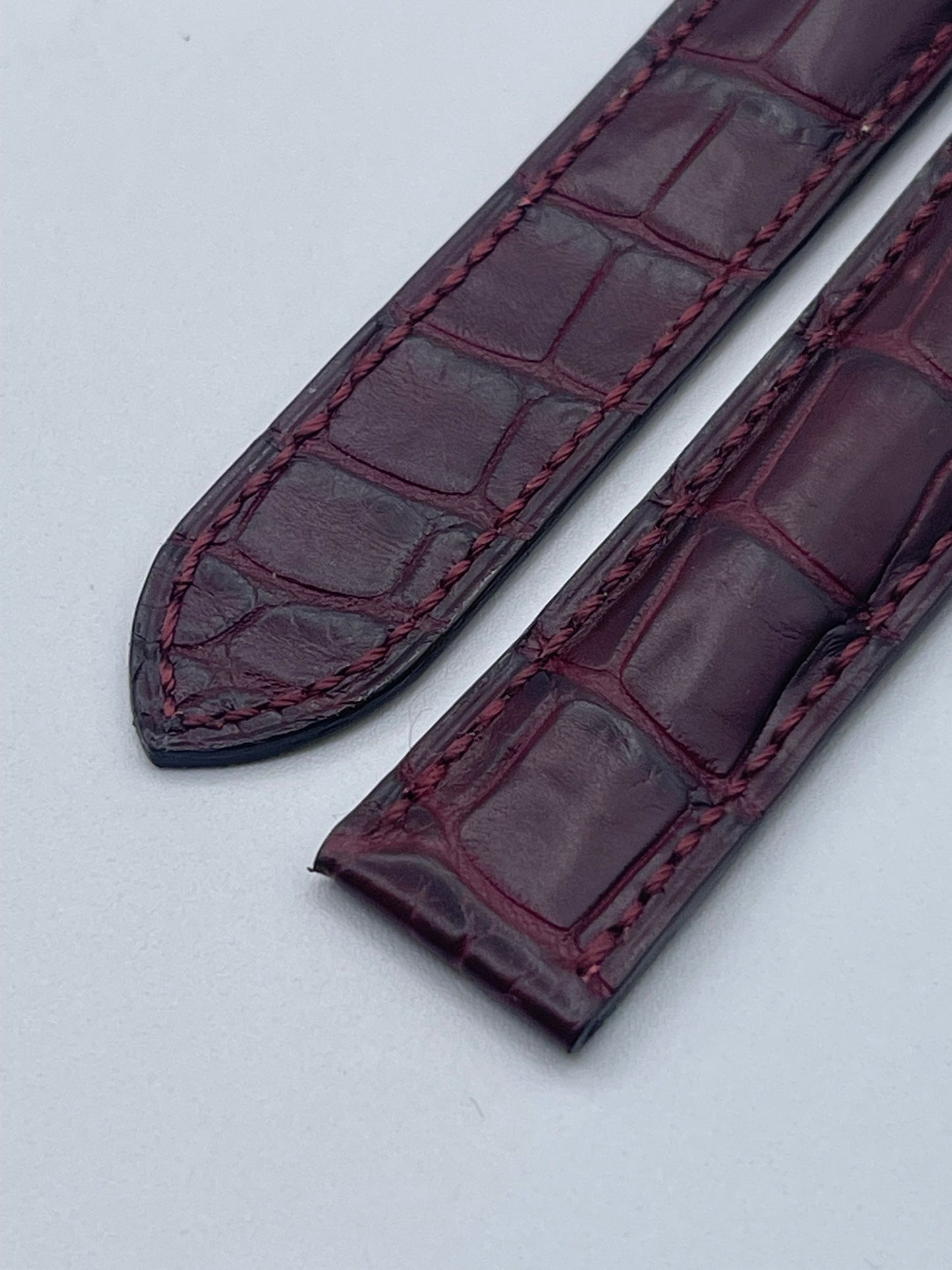 Cartier cinturino alligatore burgundy alligator KD71HX54 19/18mm