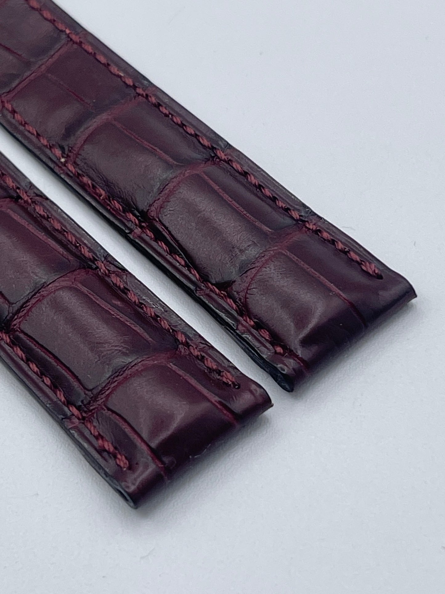 Cartier cinturino alligatore burgundy alligator KD71HX54 19/18mm