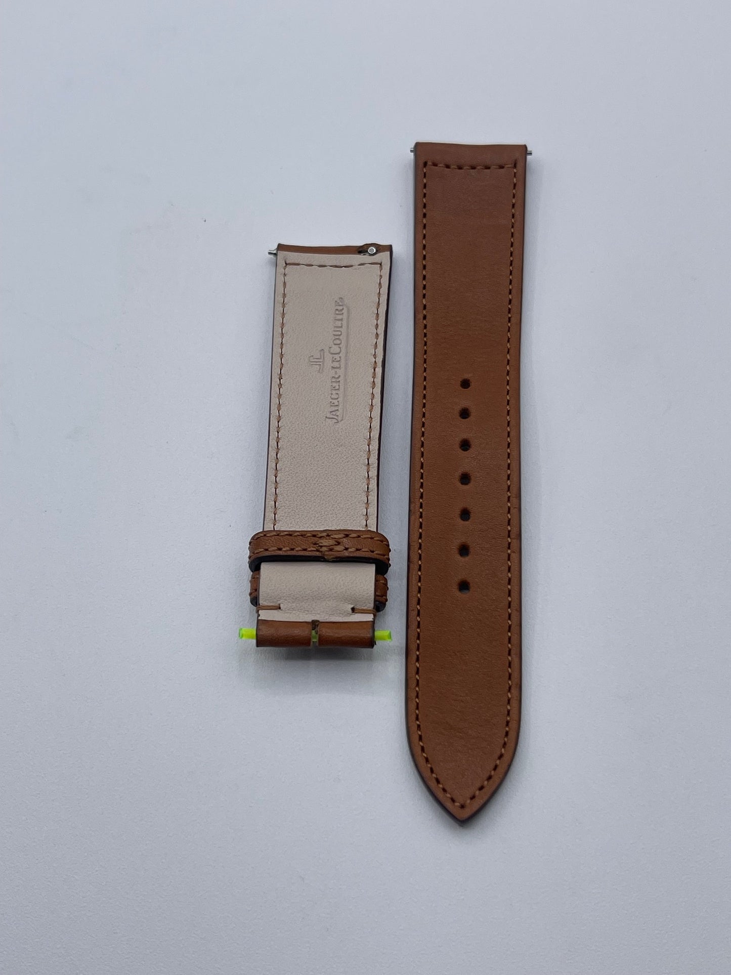 Jaeger LeCoultre Reverso cinturino pelle calf marrone brown strap 20/18