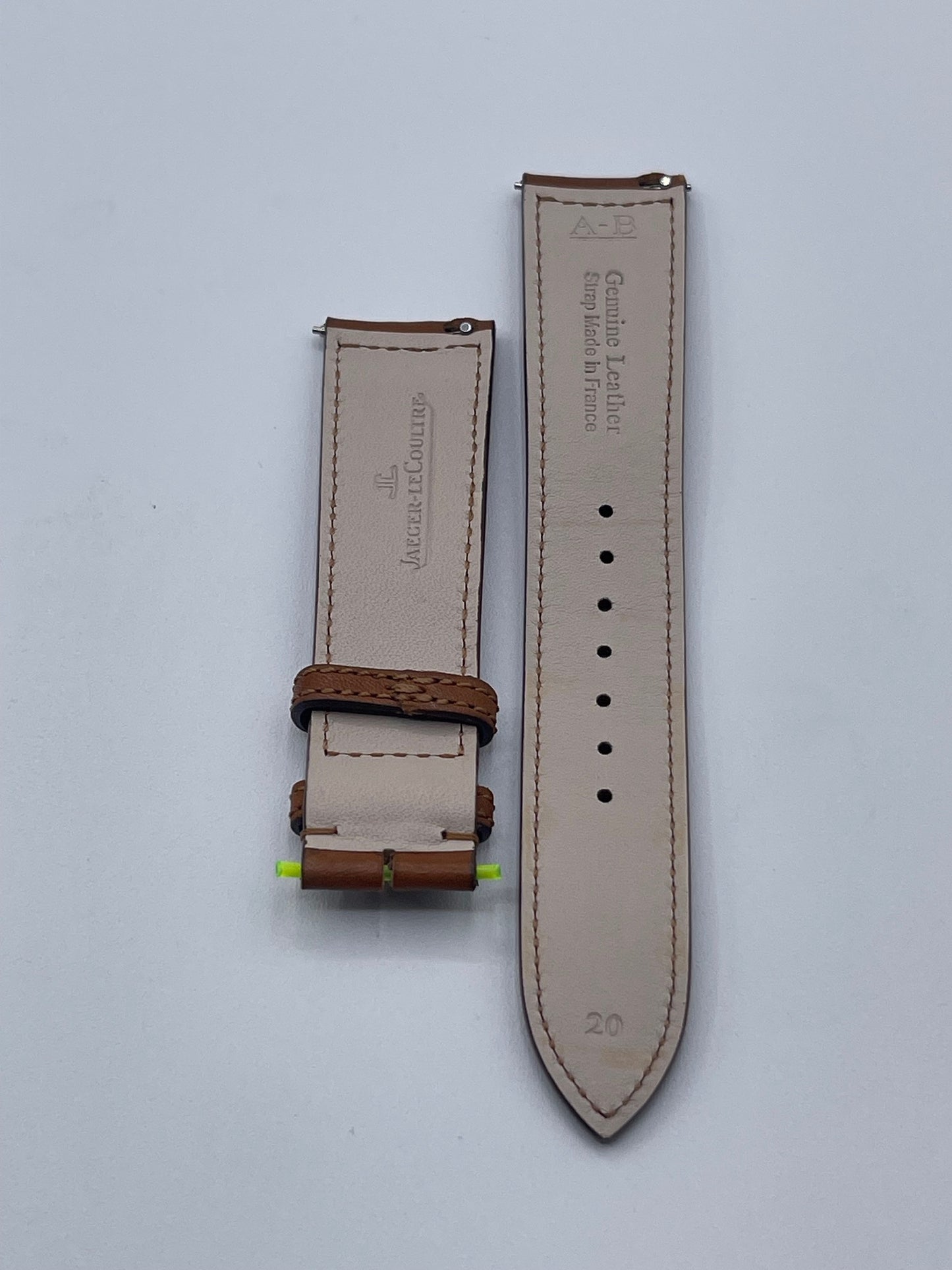 Jaeger LeCoultre Reverso cinturino pelle calf marrone brown strap 20/18