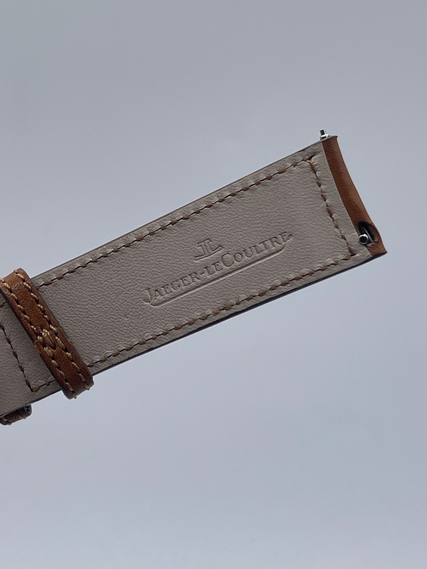 Jaeger LeCoultre Reverso cinturino pelle calf marrone brown strap 20/18