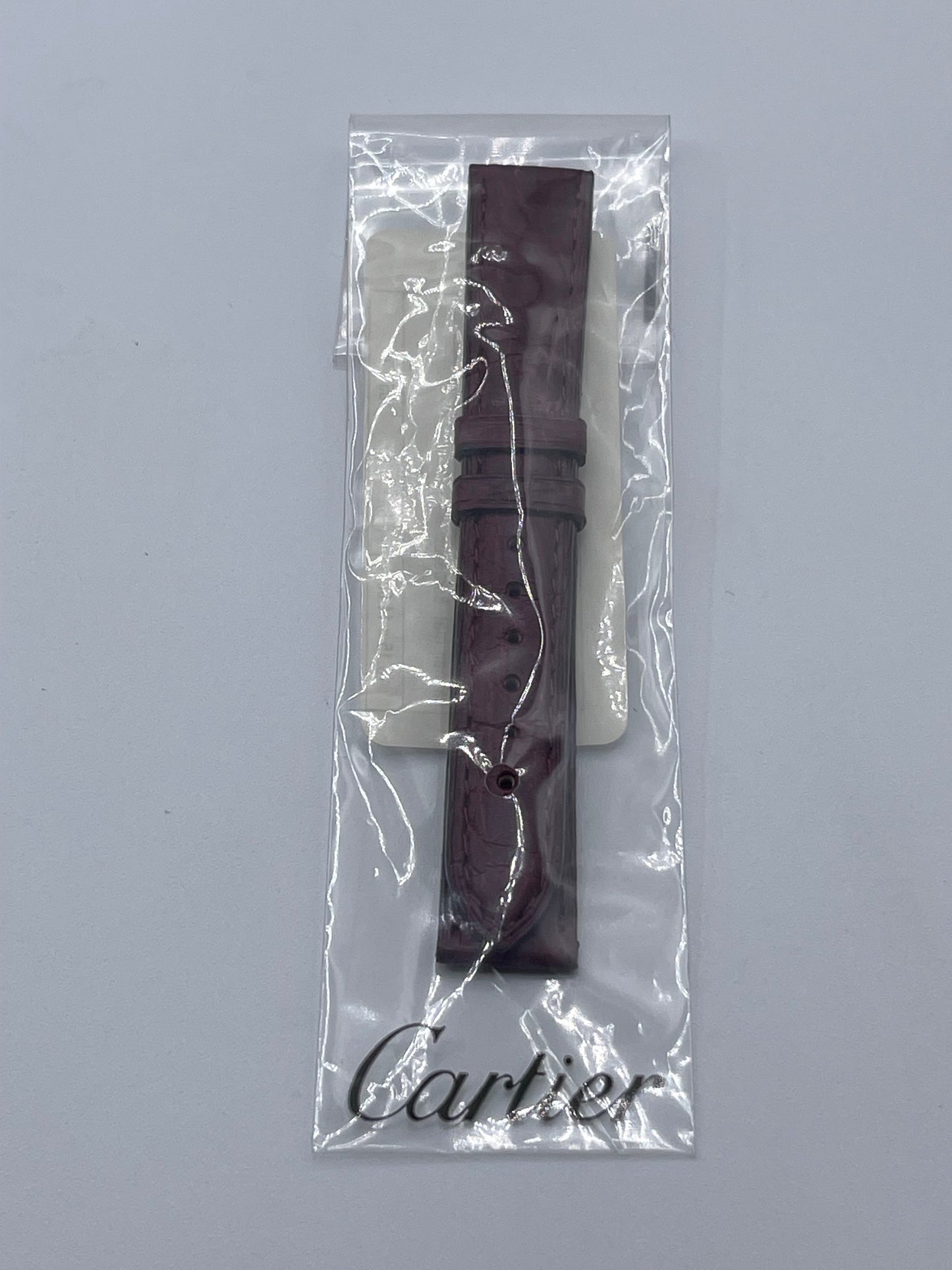 Cartier cinturino caimano burgundy cayman KD02AA39 16/14mm