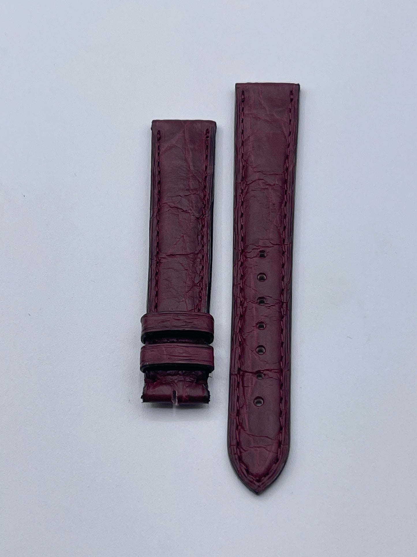 Cartier cinturino caimano burgundy cayman KD02AA39 16/14mm