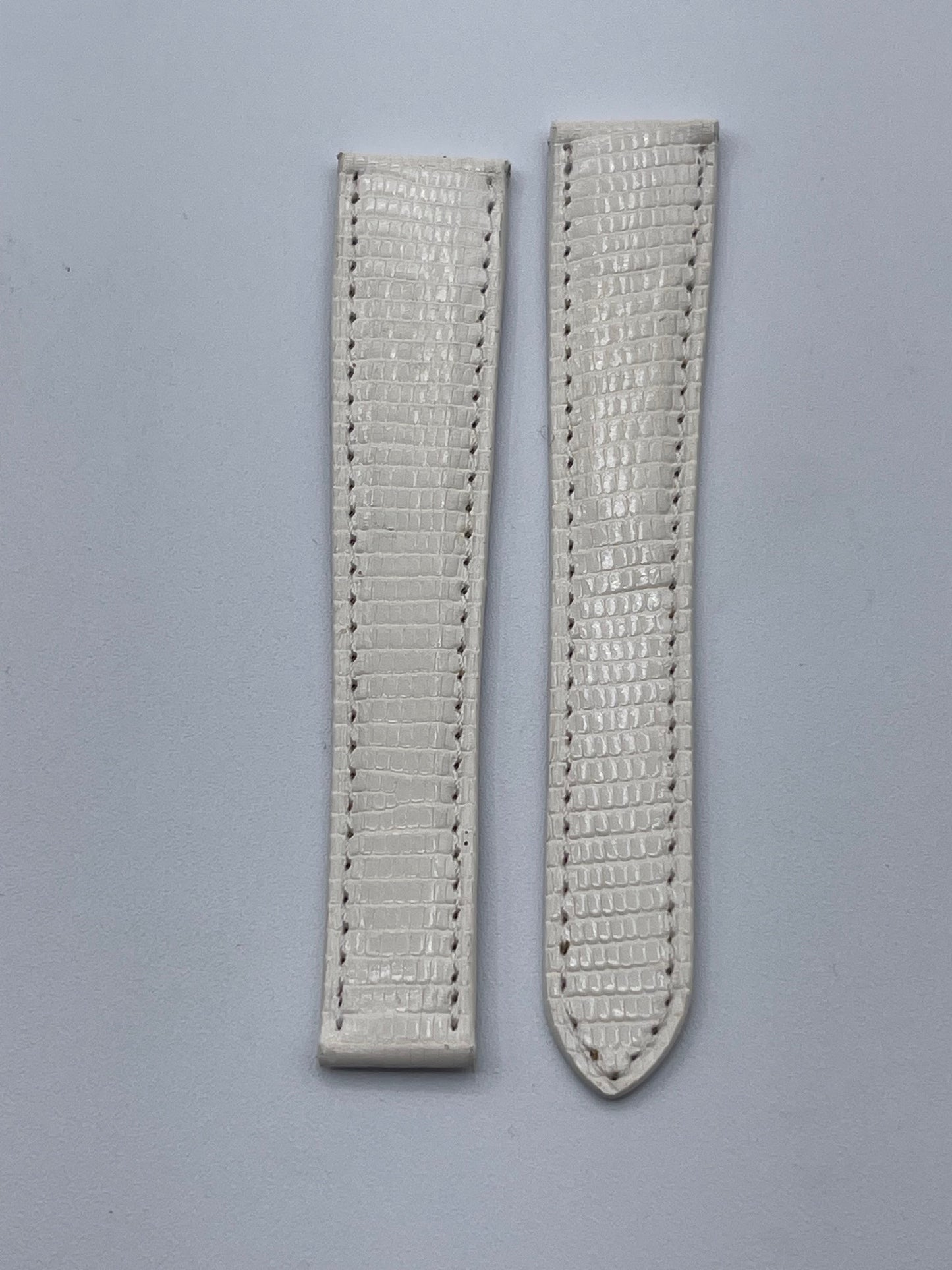 Cartier cinturino lucertola bianco white lizard KD81G034-S26 17/14mm