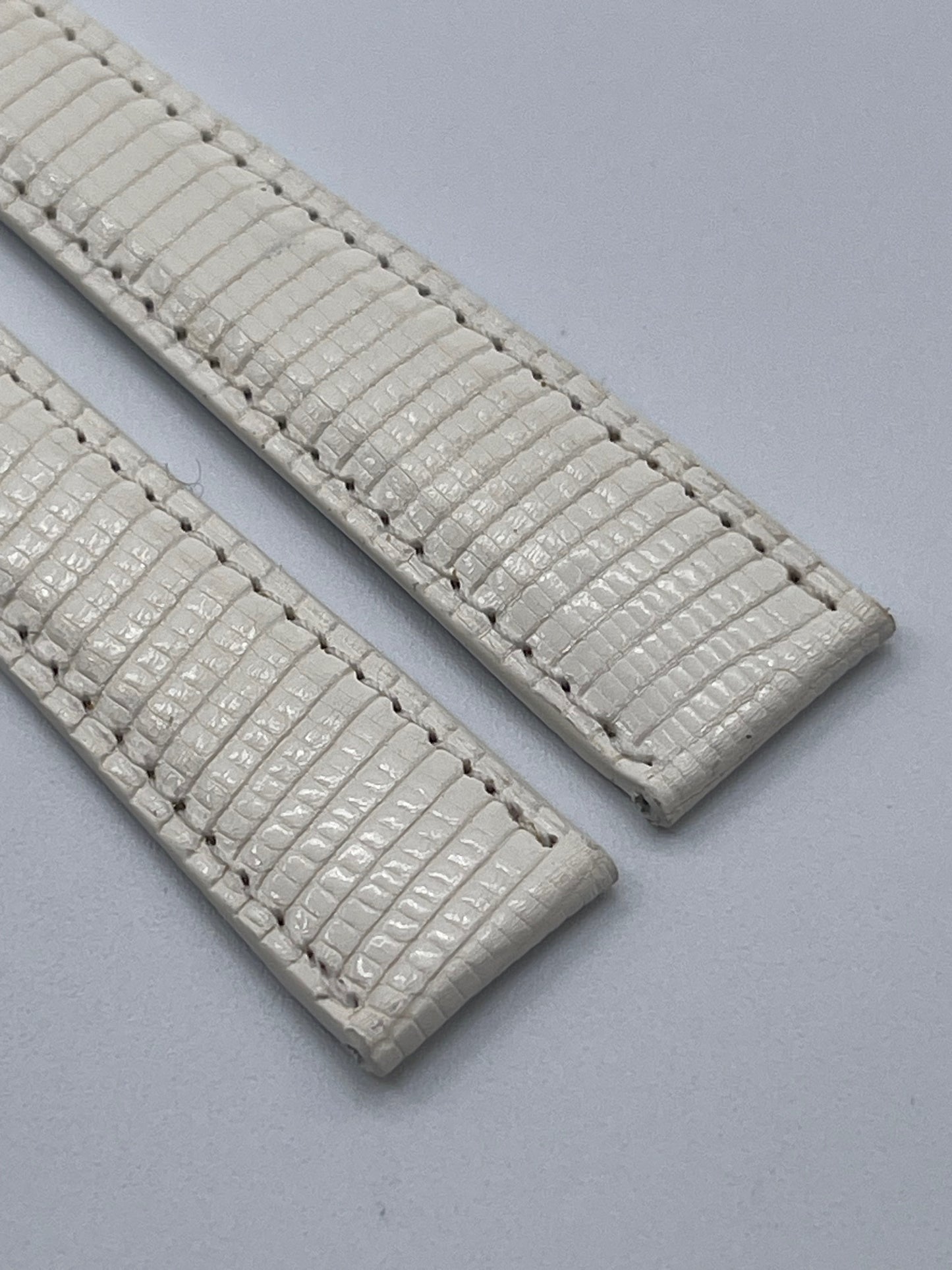 Cartier cinturino lucertola bianco white lizard KD81G034-S26 17/14mm