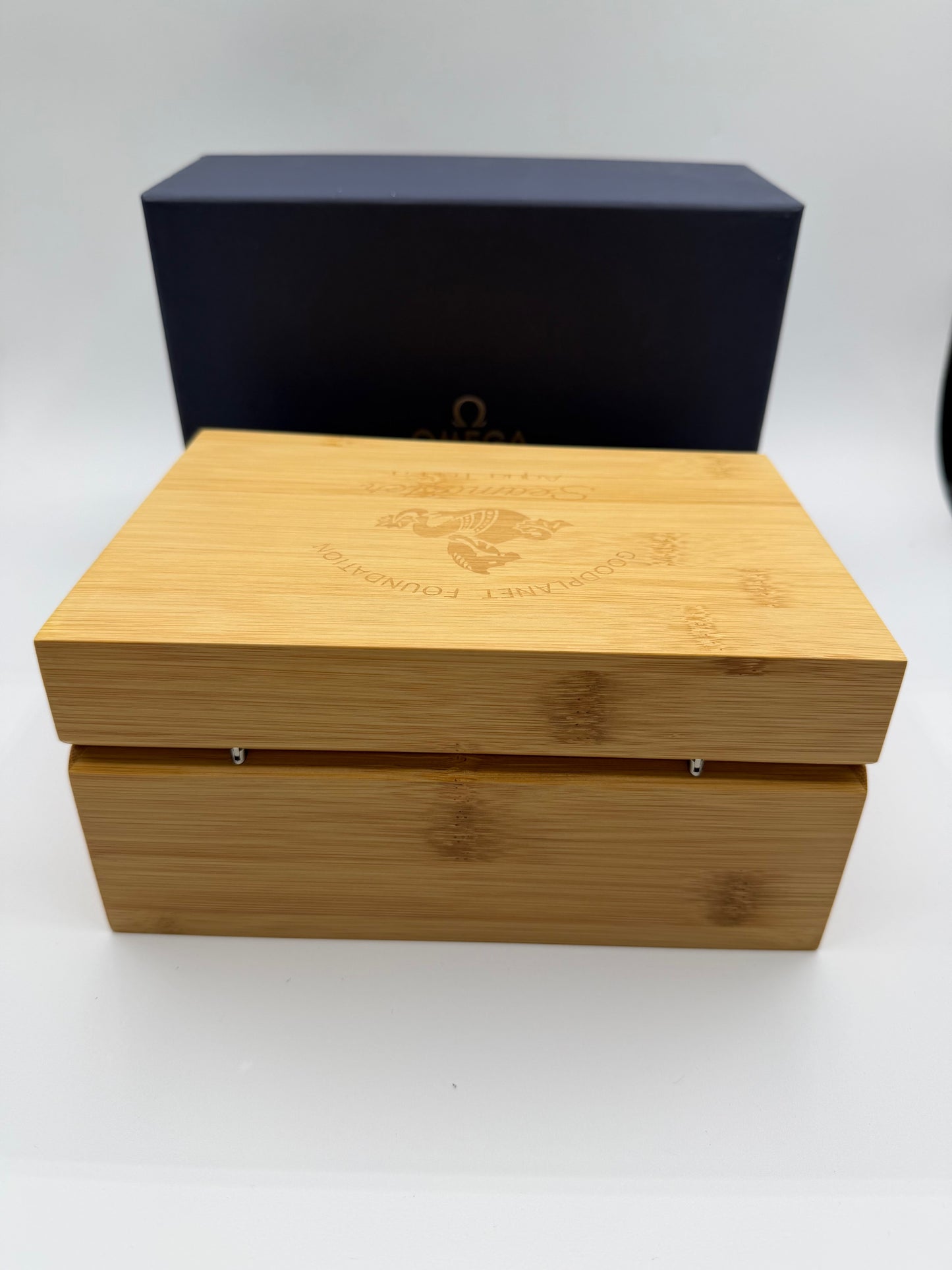 Omega Seamaster Aqua Terra scatola orologio legno wooden watch box