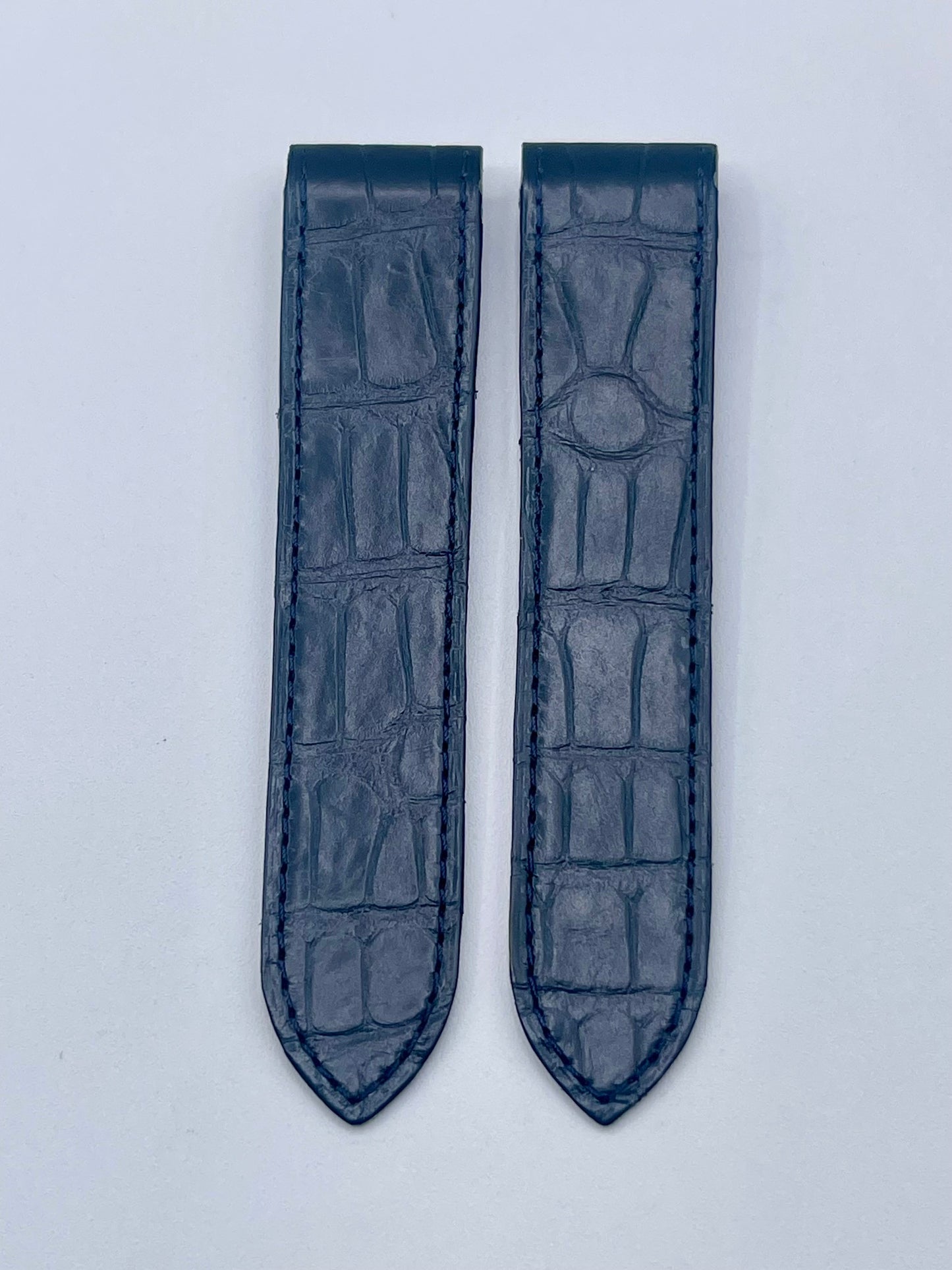 Cartier Santos 100XL cinturino alligatore blu blue KD95JK29 23/21mm