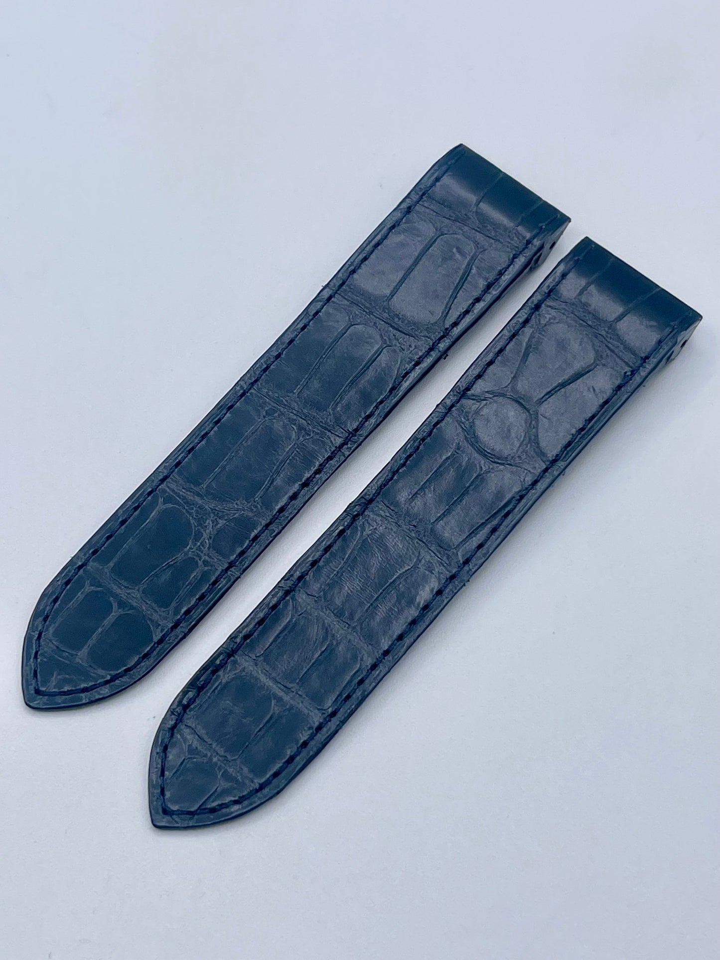 Cartier Santos 100XL cinturino alligatore blu blue KD95JK29 23/21mm