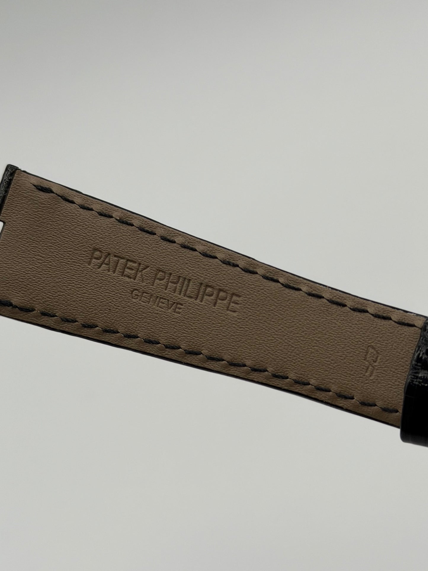 Patek Philippe Ellipse cinturino alligatore nero black alligator strap 21/15mm