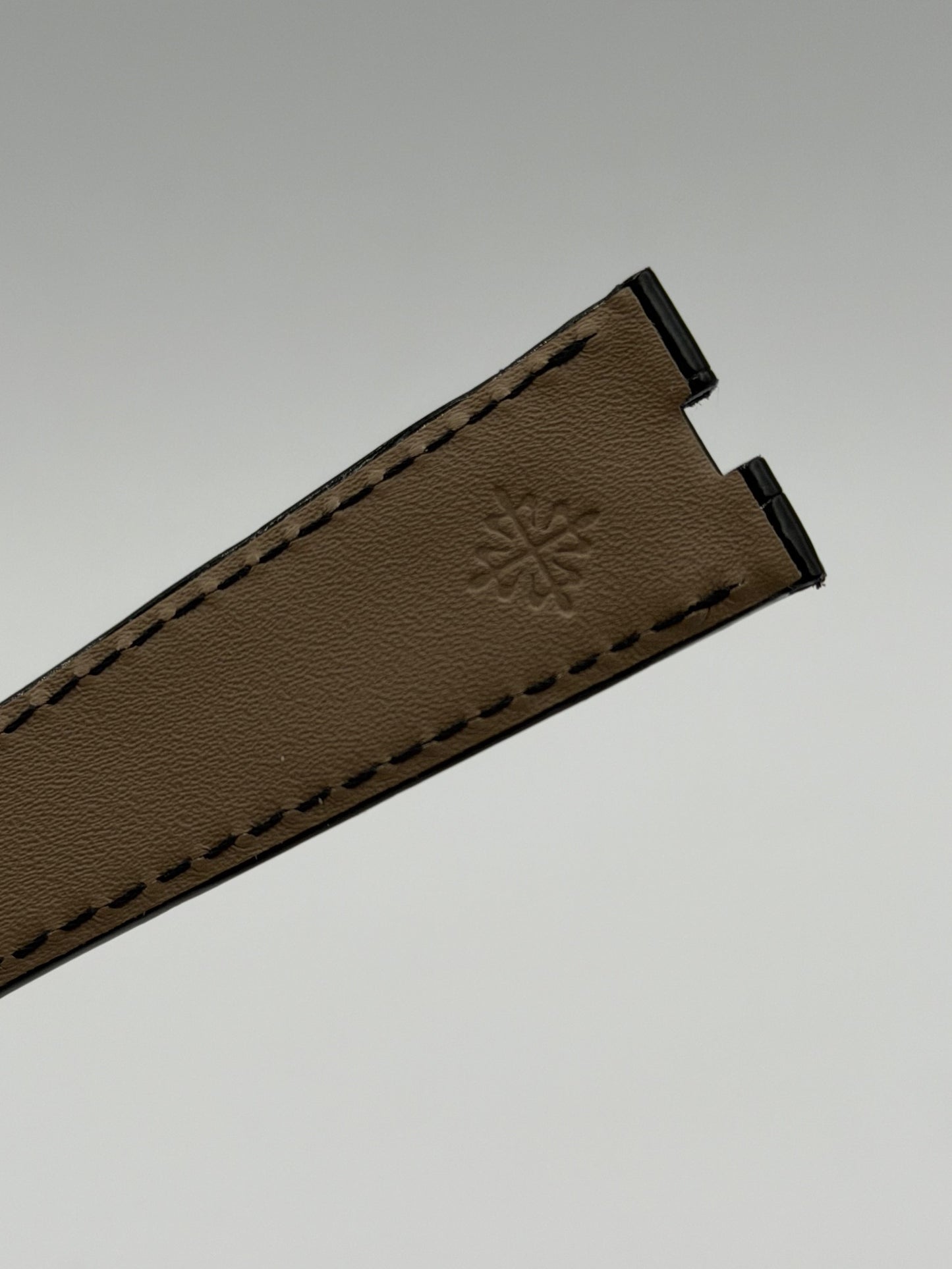 Patek Philippe Ellipse cinturino alligatore nero black alligator strap 21/15mm