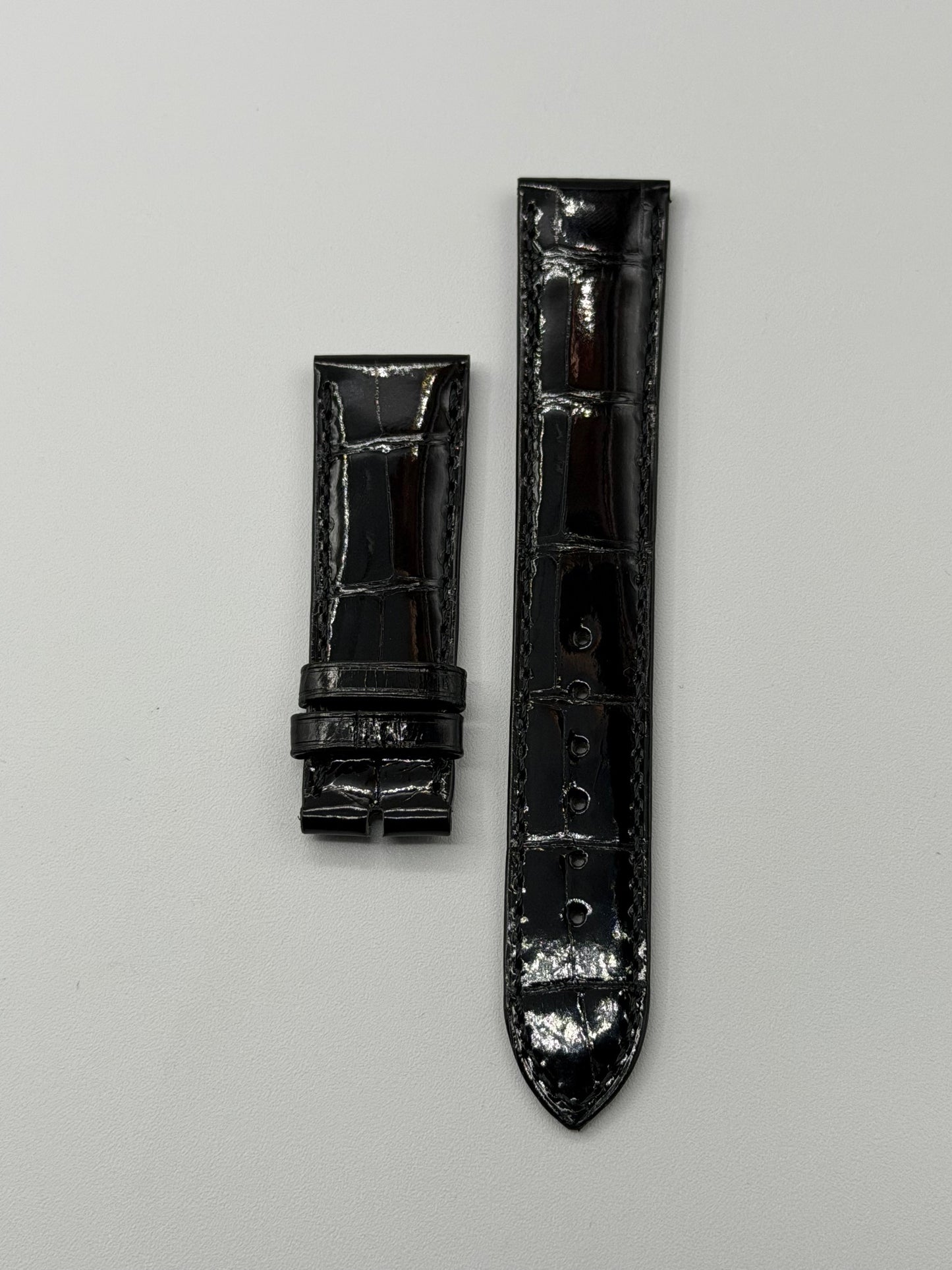 Patek Philippe cinturino alligatore nero black strap 20/18mm