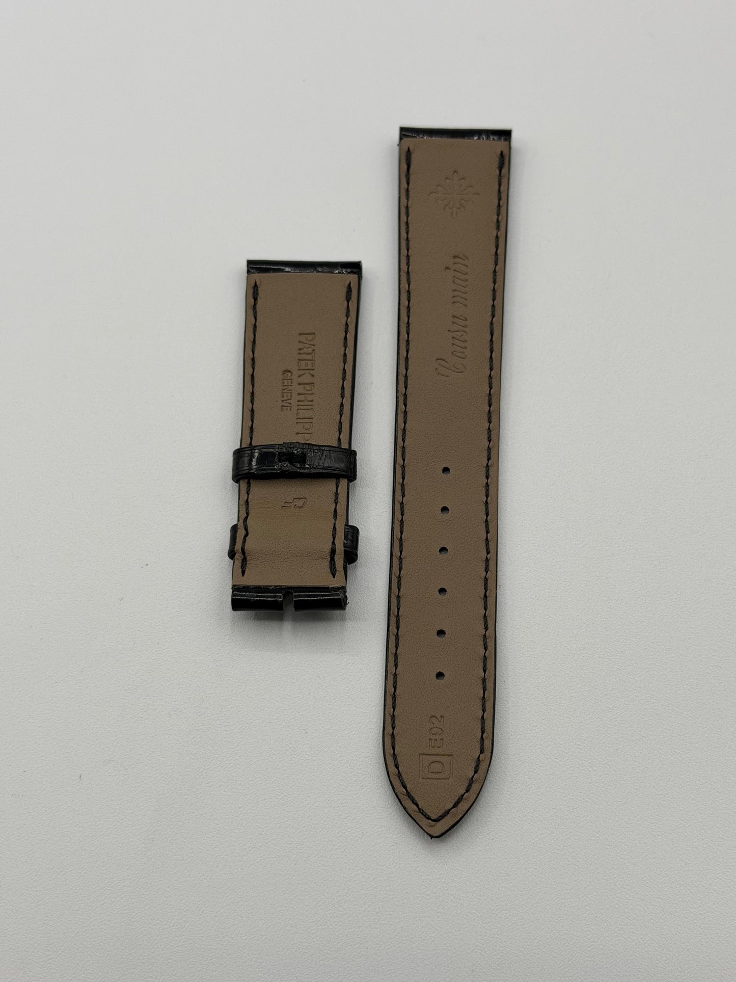 Patek Philippe cinturino alligatore nero black strap 20/18mm