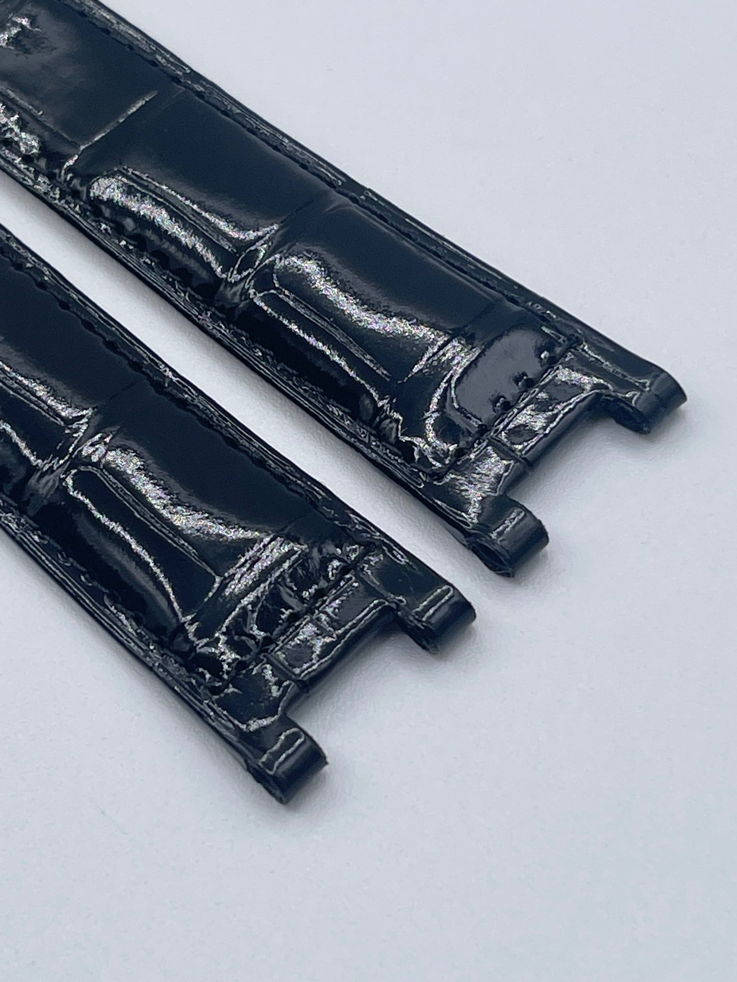 Cartier Pasha 38 cinturino orologio pelle alligatore nero black KD22I037 20/18mm