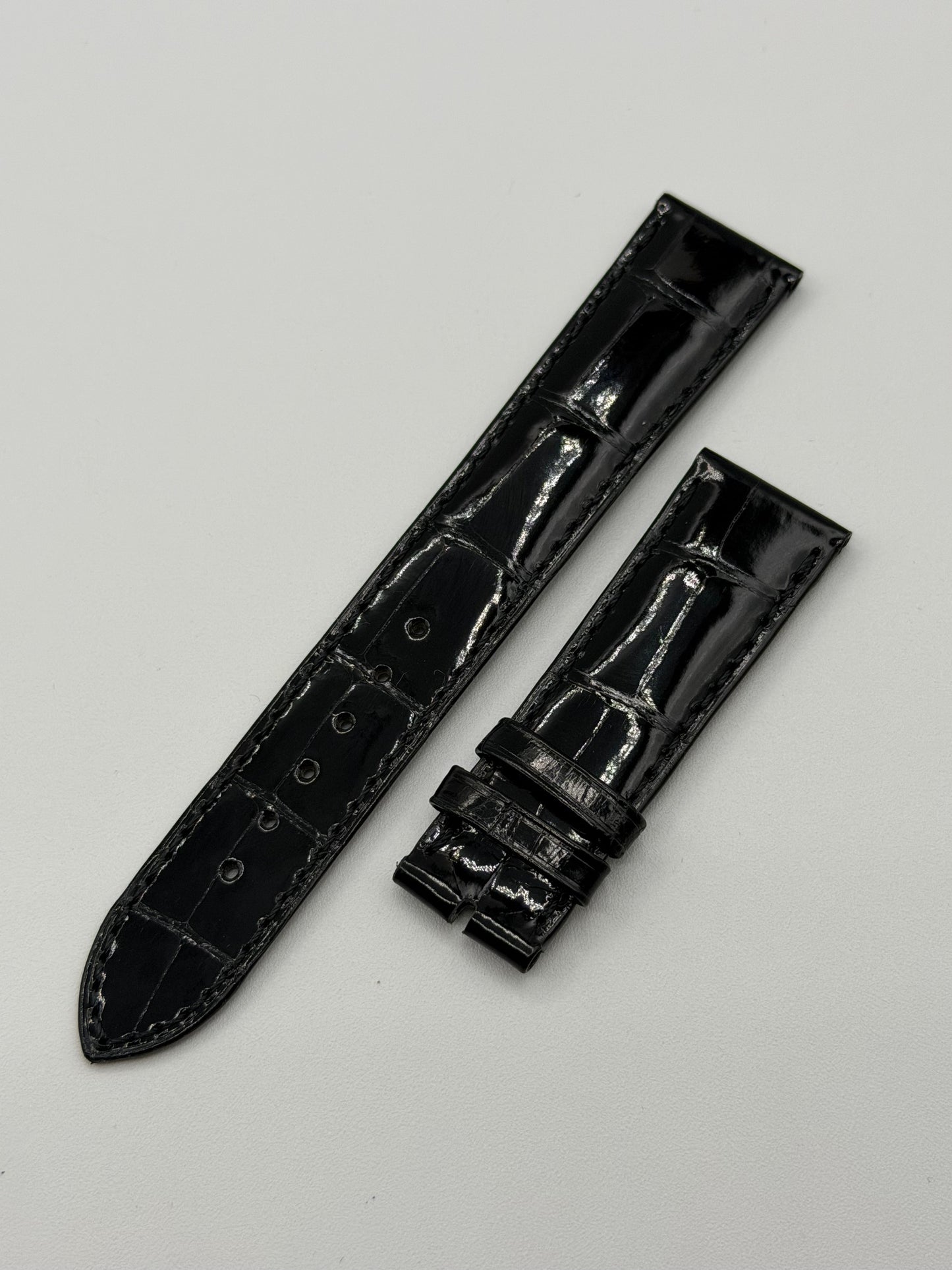 Patek Philippe cinturino alligatore nero black strap 20/18mm
