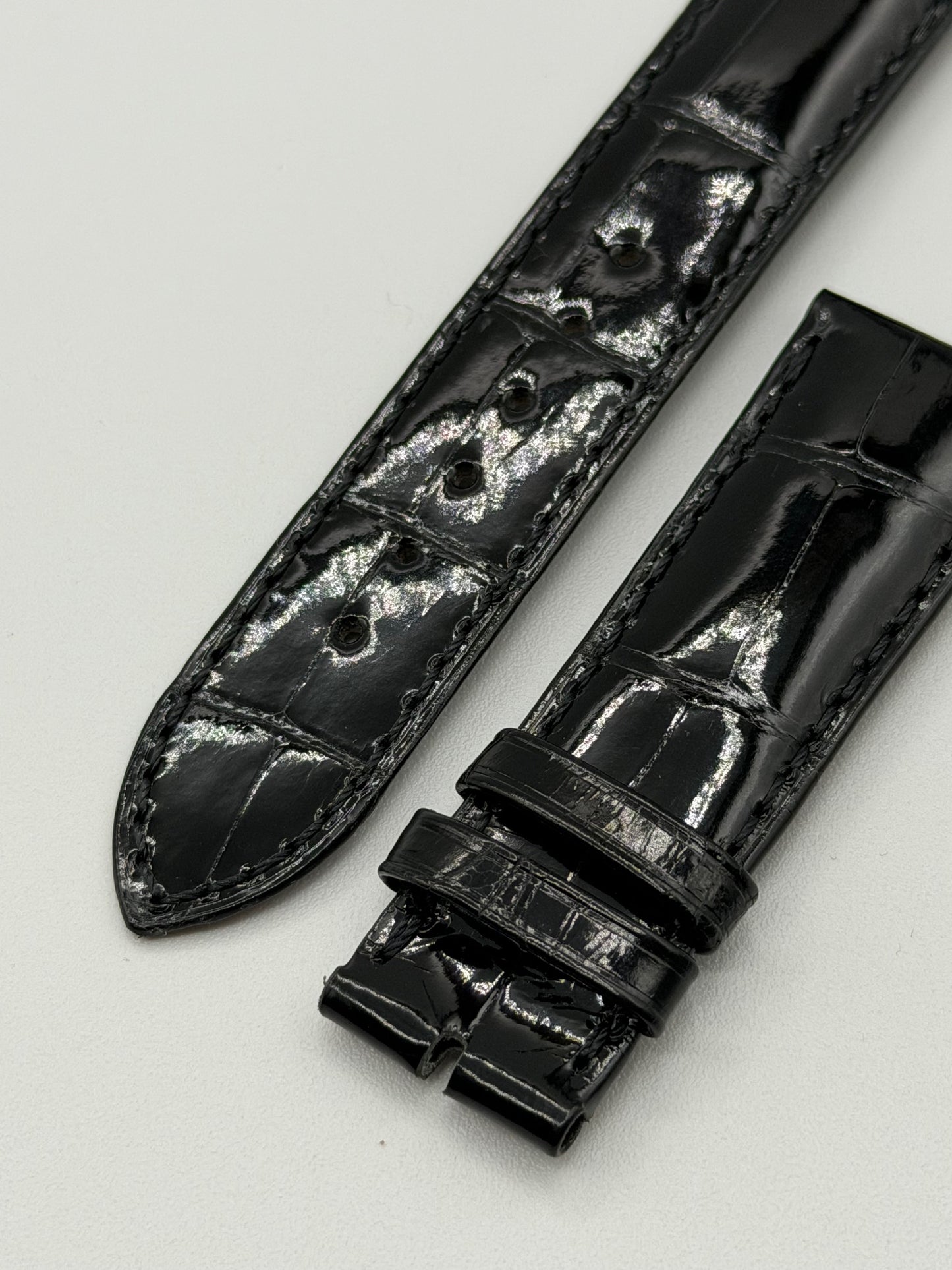 Patek Philippe cinturino alligatore nero black strap 20/18mm
