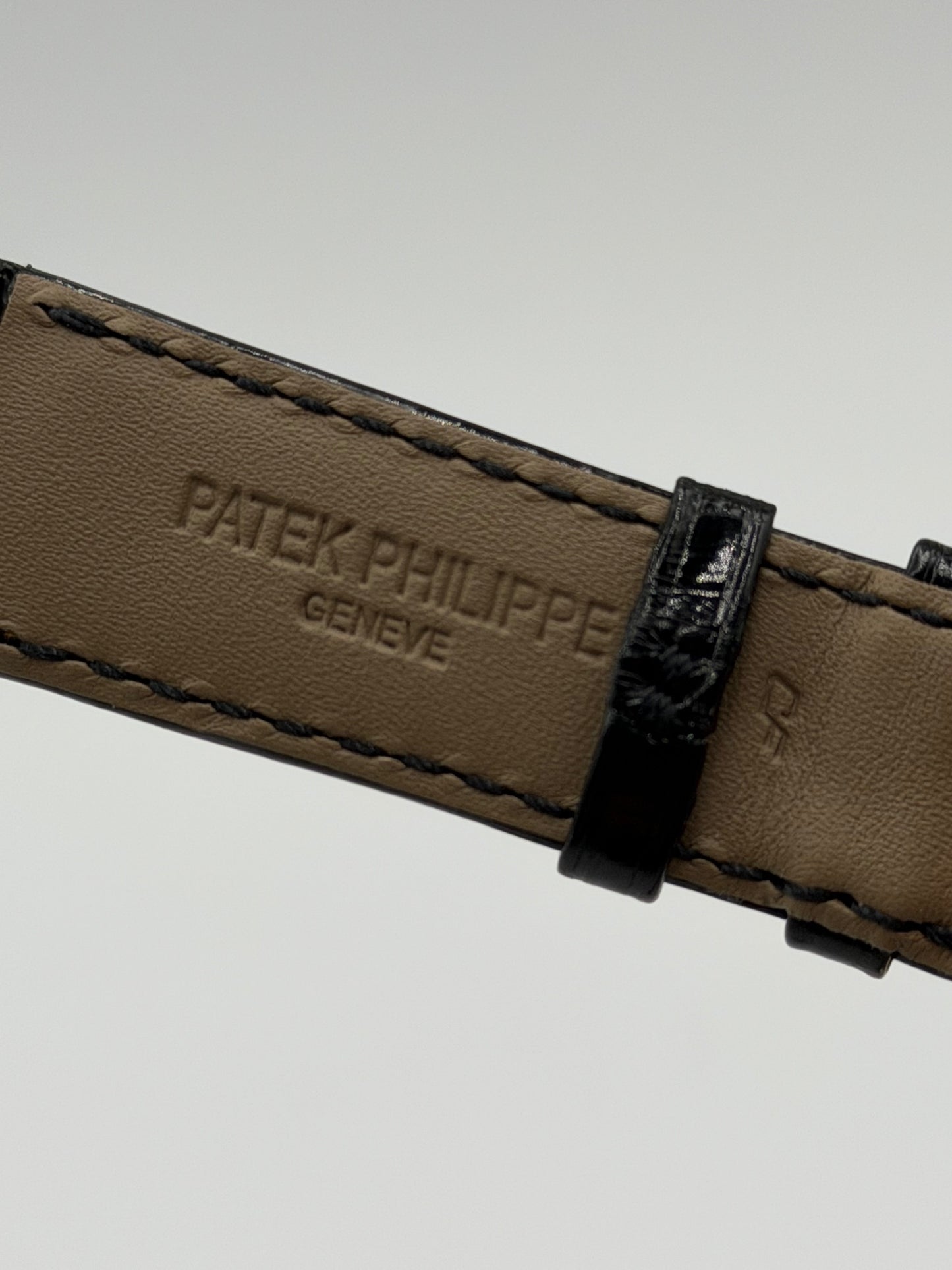 Patek Philippe cinturino alligatore nero black strap 20/18mm