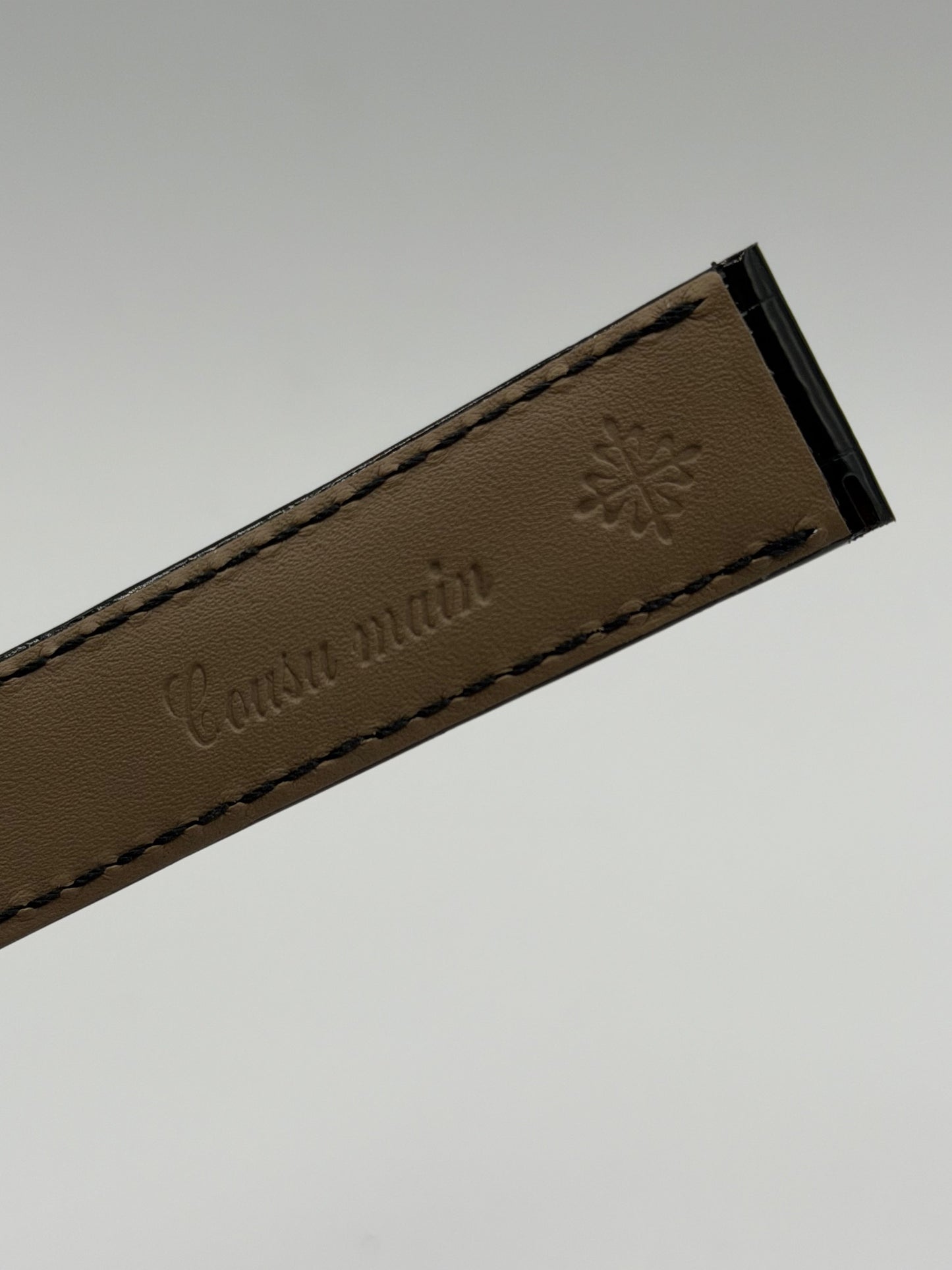 Patek Philippe cinturino alligatore nero black strap 20/18mm