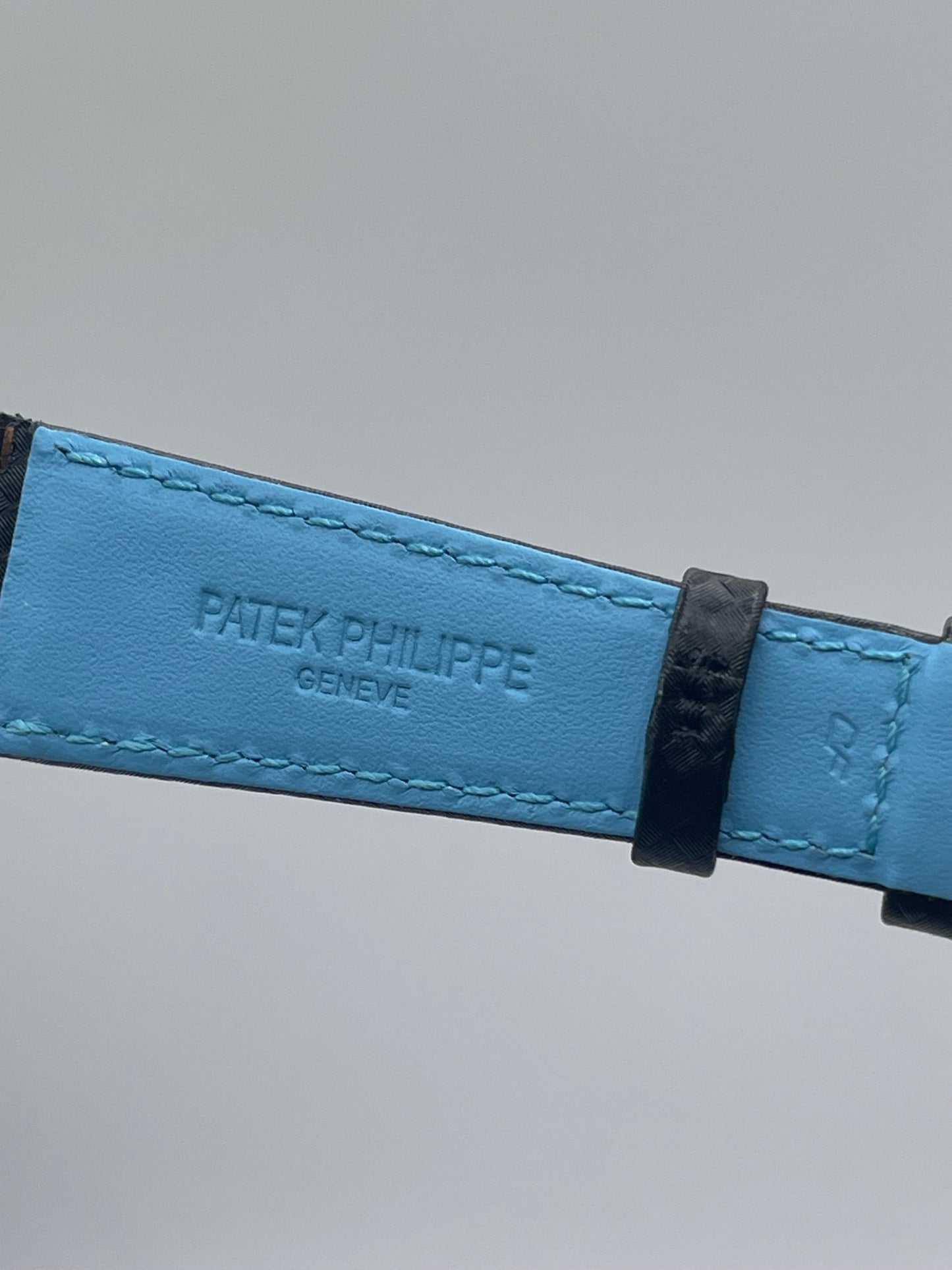 Patek Philippe Calatrava 6007G-011 cinturino pelle techno leather strap 22/16mm